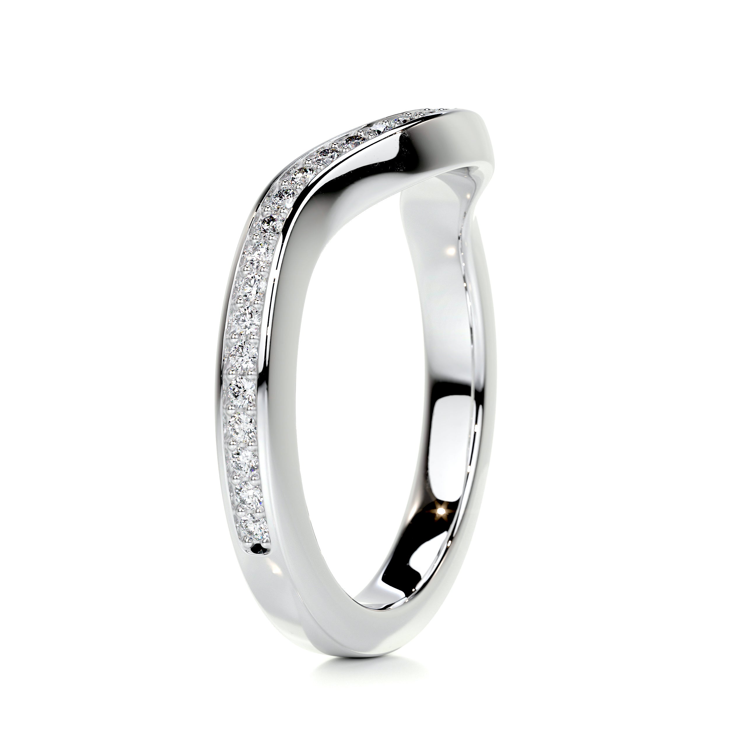 Lucy Diamond Wedding Ring (0.30 Carat) -18K White Gold、mySite、hinf8tx79