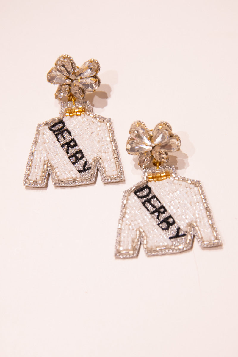 Derby Jockey Silks Earrings - Silver Sash、mySite、hinf8tx79
