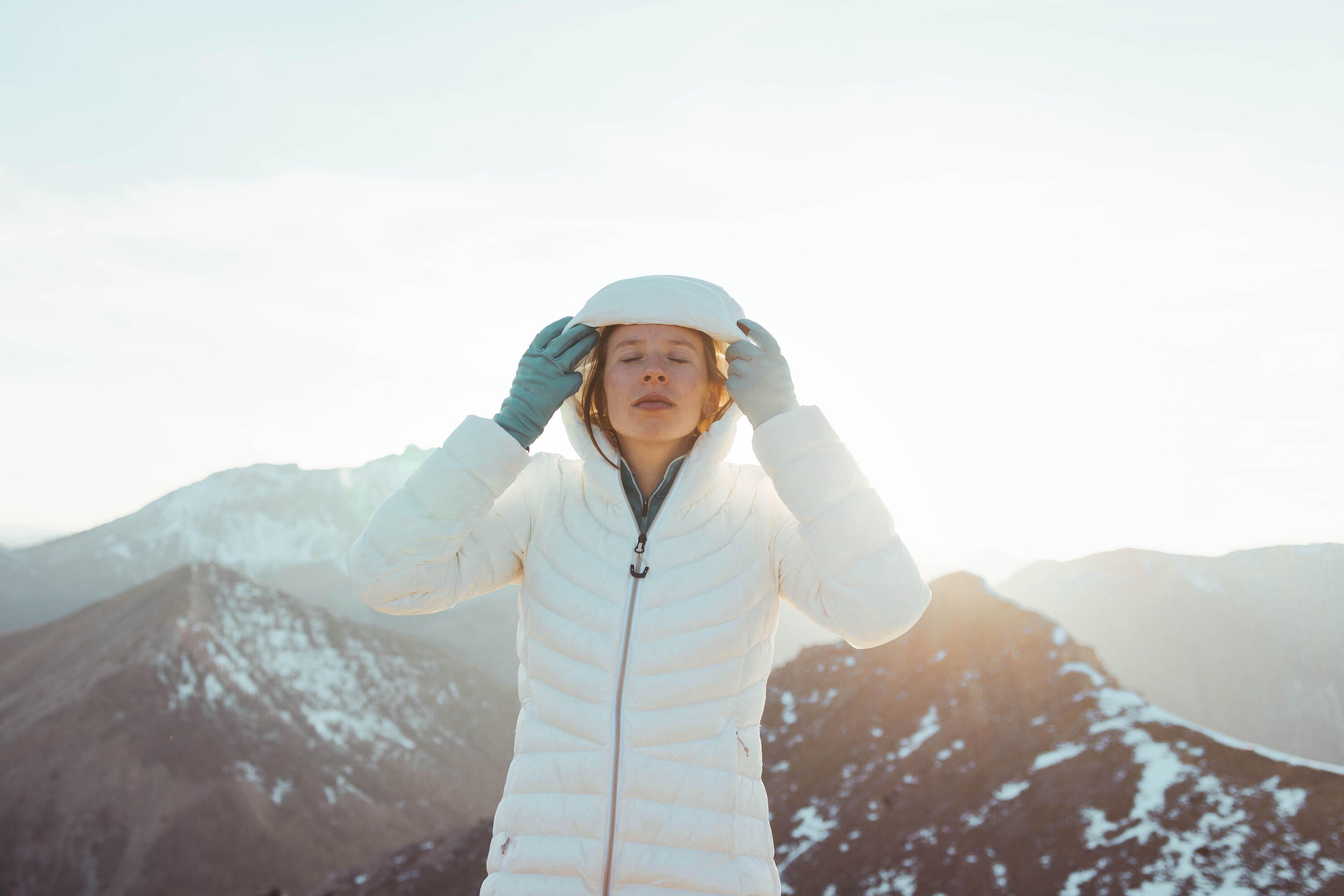 Forclaz Women's MT500 Hooded Down Puffer Jacket