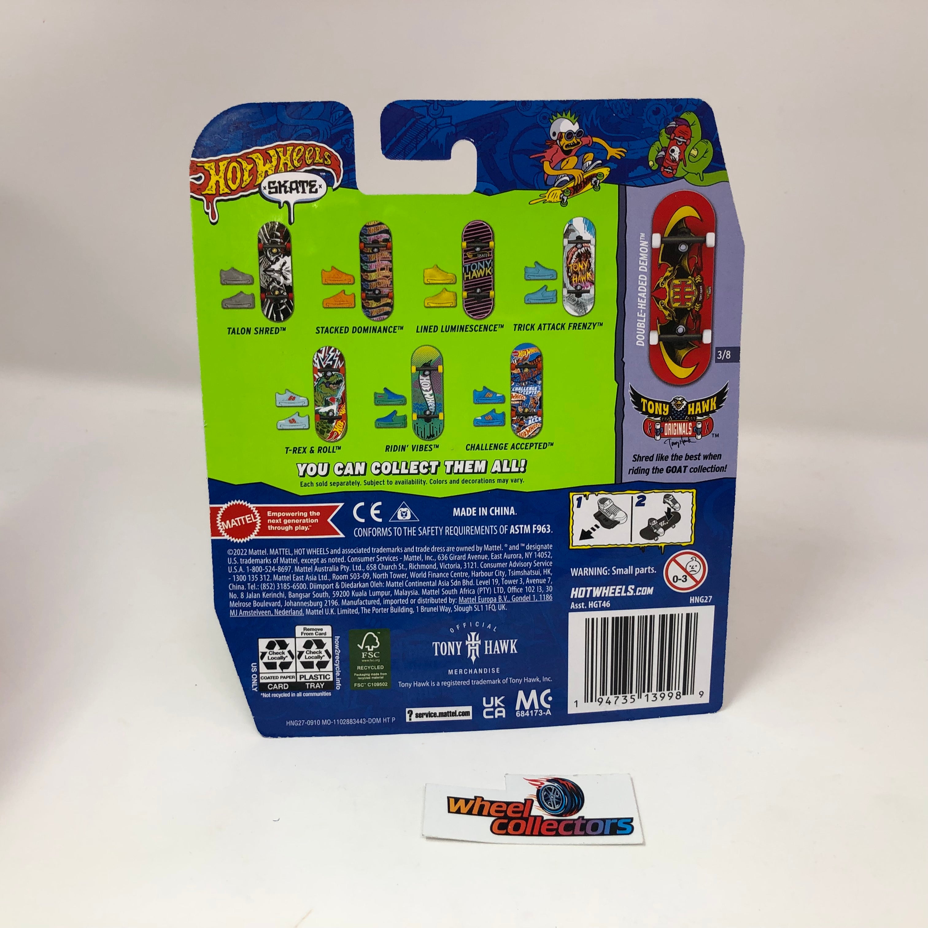 2023 Hot Wheels Skate Boards Tony Hawk * DOUBLE-HEADED DEMON & Shoes、mySite、hgirdovlk