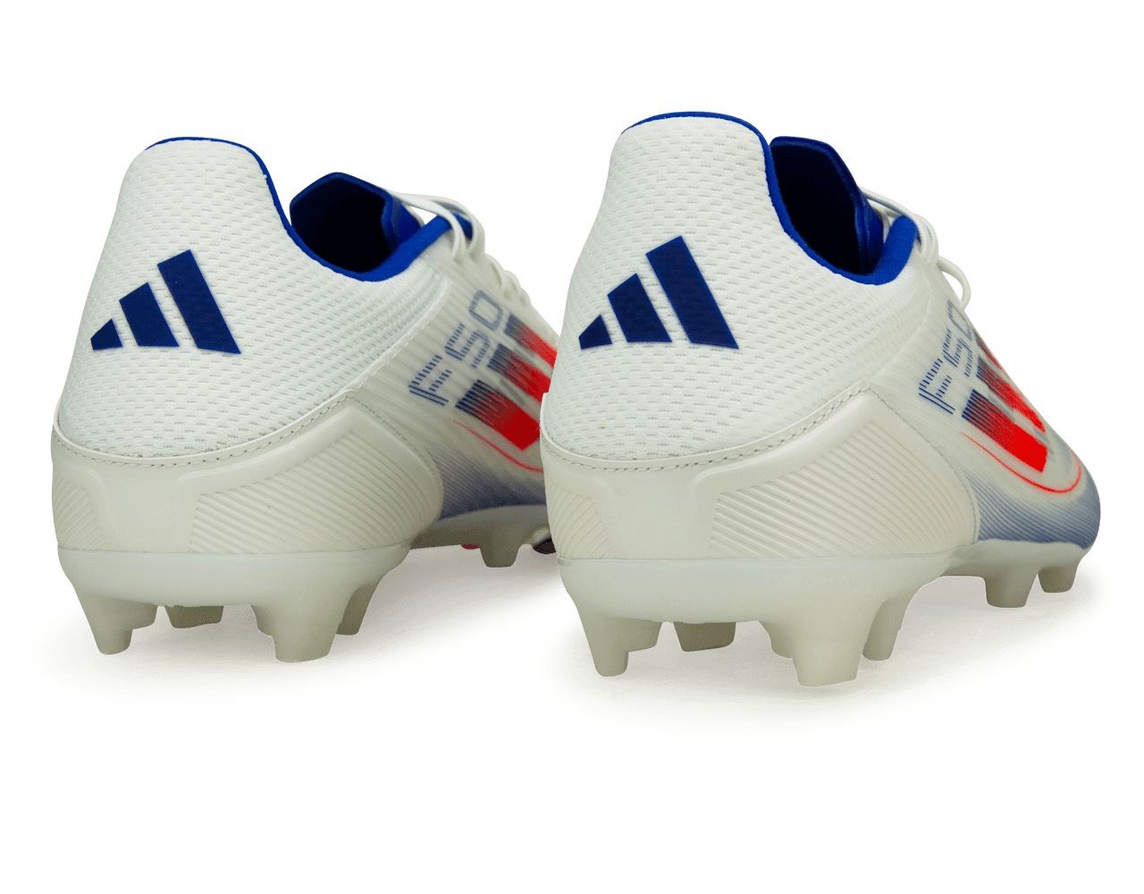 adidas Men's F50 League FG/MG White/Lucid Blue、mySite、bottomscart