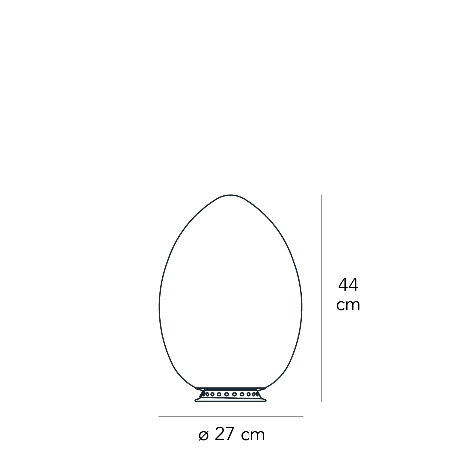 Table Lamp UOVO Medium by Ben Swildens for FontanaArte、mySite、neckold