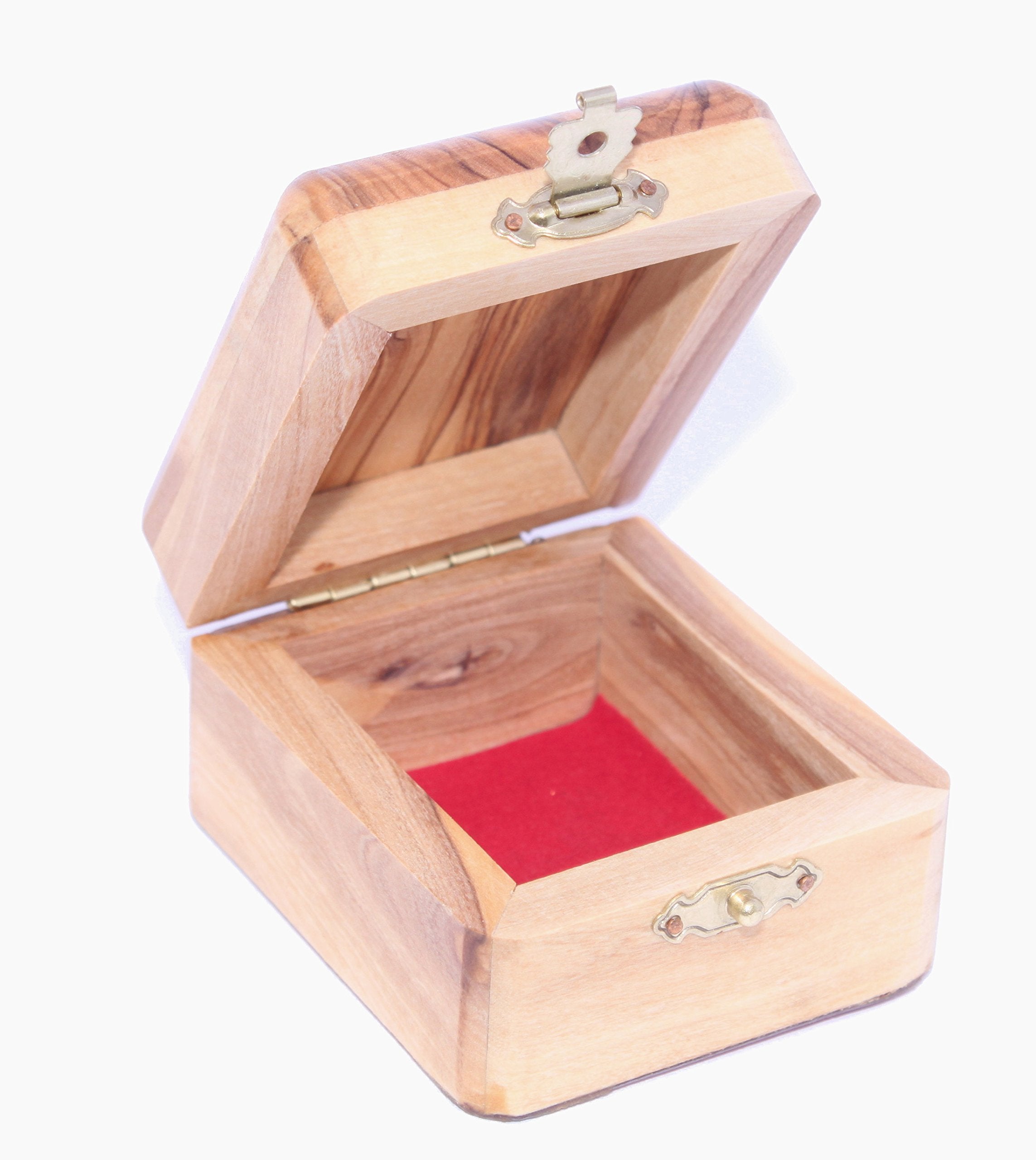Olive wood Rosary Box with Jerusalem Cross and word Jerusalem engraved - OliveWood、mySite、topwebapps