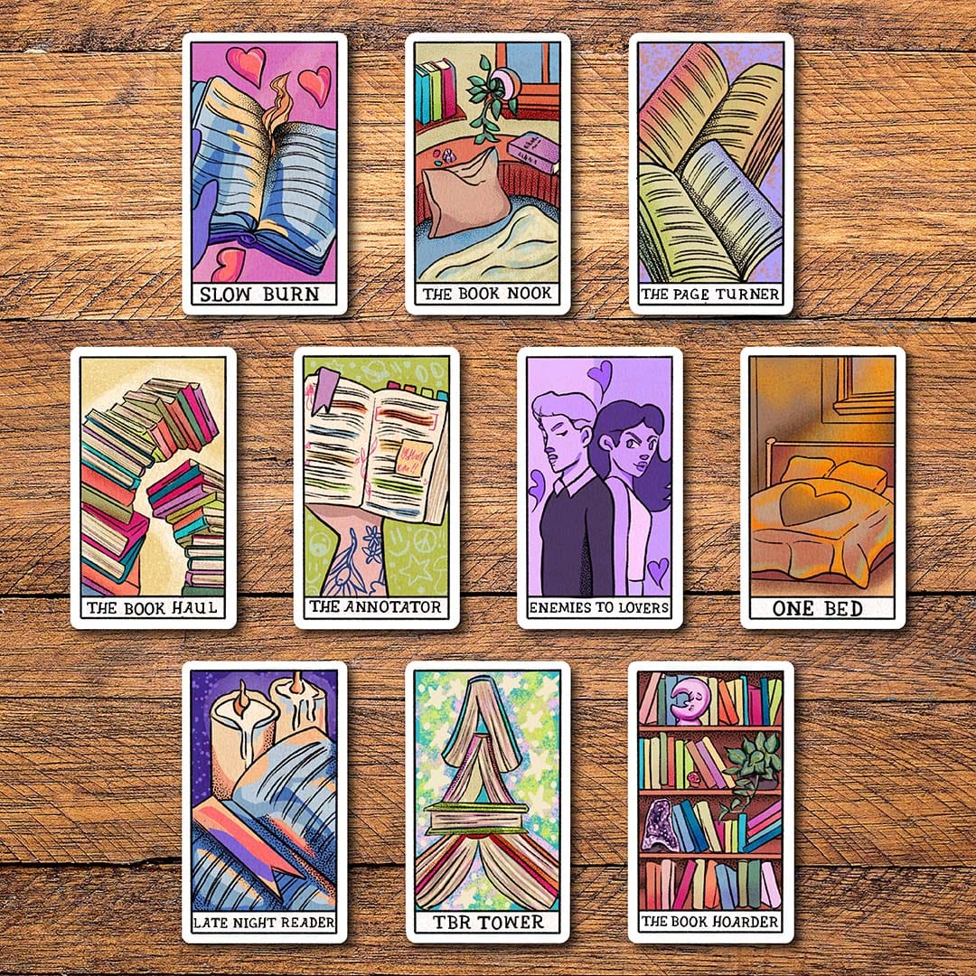  Bookish Tarot Card Stickers 10 Pack、mySite、elrpsem3k