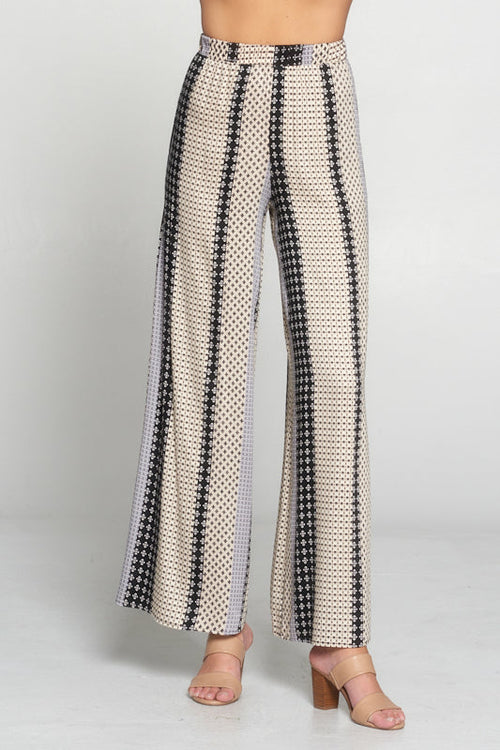  High Waist Palazzo Pants With Elastic Waist、mySite、justintrudeaud