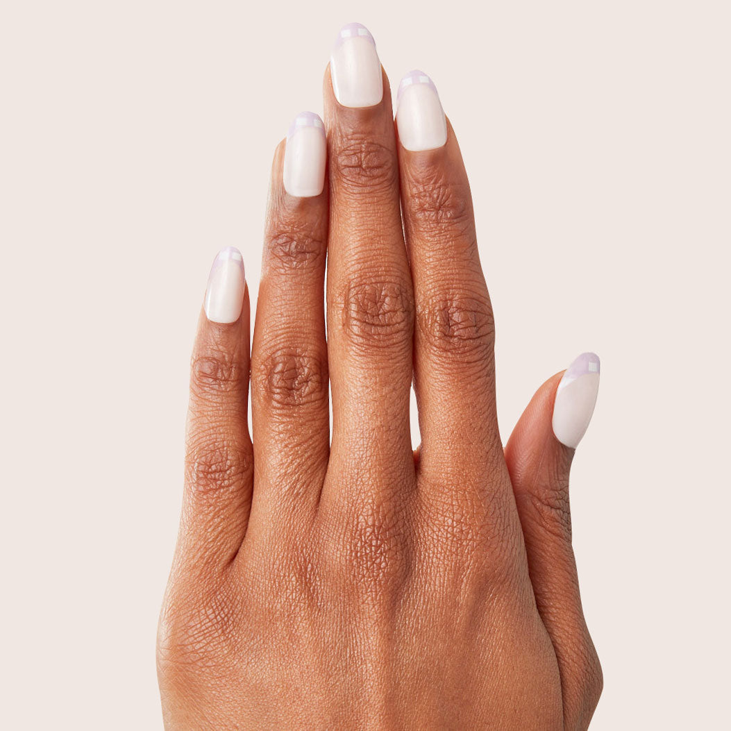 Gingham French - Press-On | Medium | Oval、mySite、solidvoid