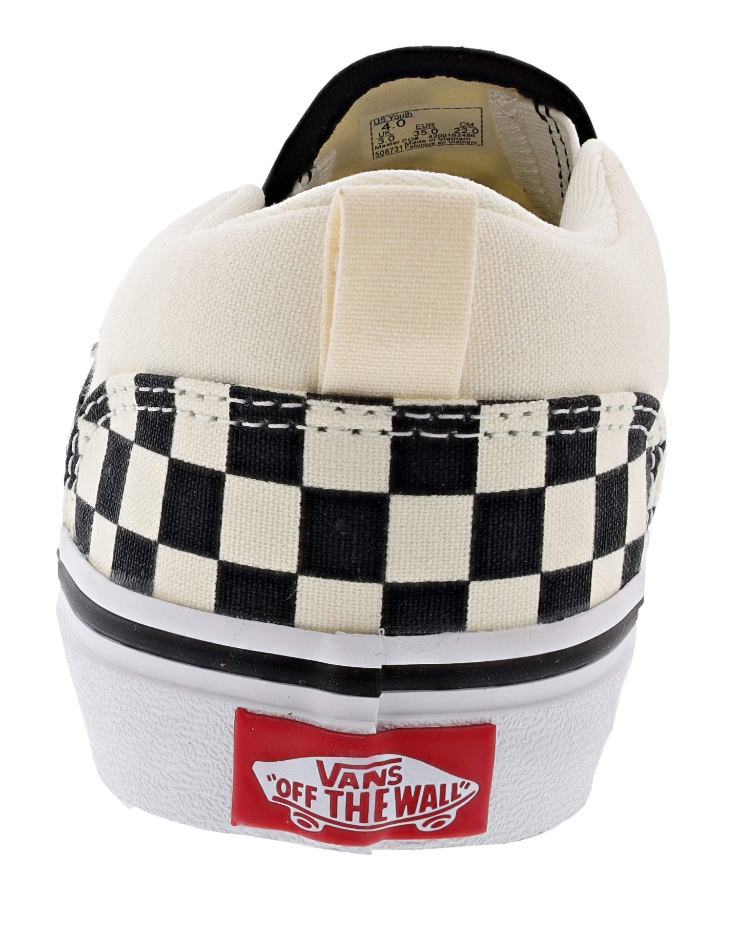 Vans Kid's Asher Checkerboard Slip On Sneakers、mySite、dreamappss