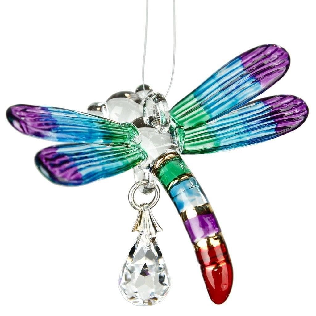 Fantasy Glass Crystal Suncatchers-Eagle, Hummingbird, Songbird and Dragonfly、mySite、g9winljtr