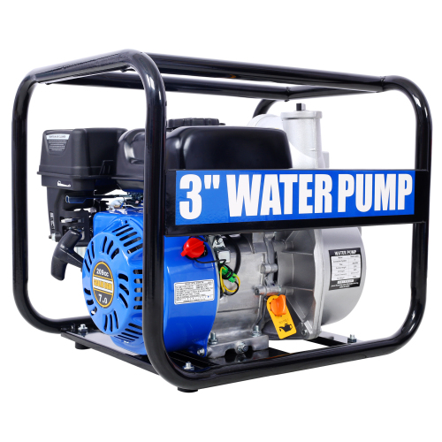 Semi Trash Pump 3 inch, 209cc 7HP 4 stroke OHV ENGINE, Gas Powered Semi Trash Water Pump 50 ft Discharge Hose, 12 ft Suction Hose with Complete Fittings,EPA compliant、、eastwooduniform