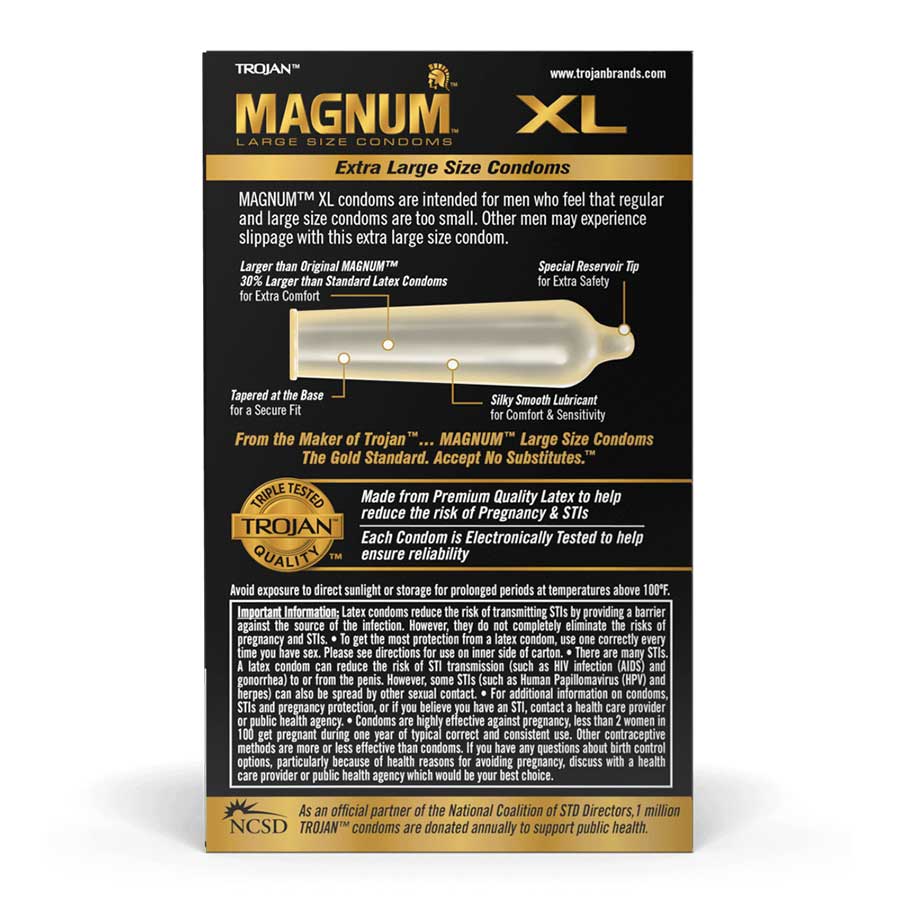 Trojan Magnum XL Latex Condoms 12 Pack、mySite、bottomscart
