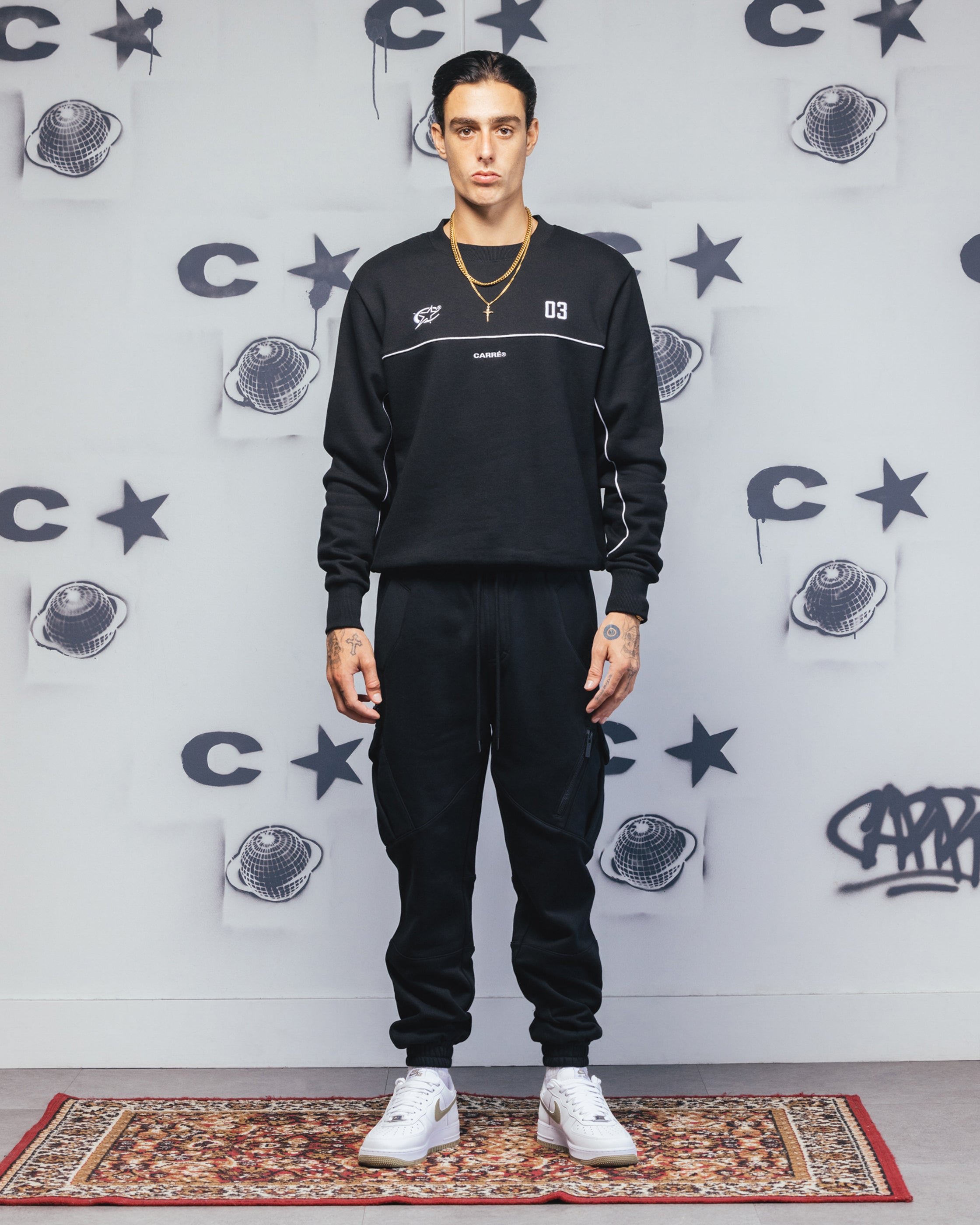 Carre Fleece XL Evolution Jogger Black、mySite、zt4zffjzw