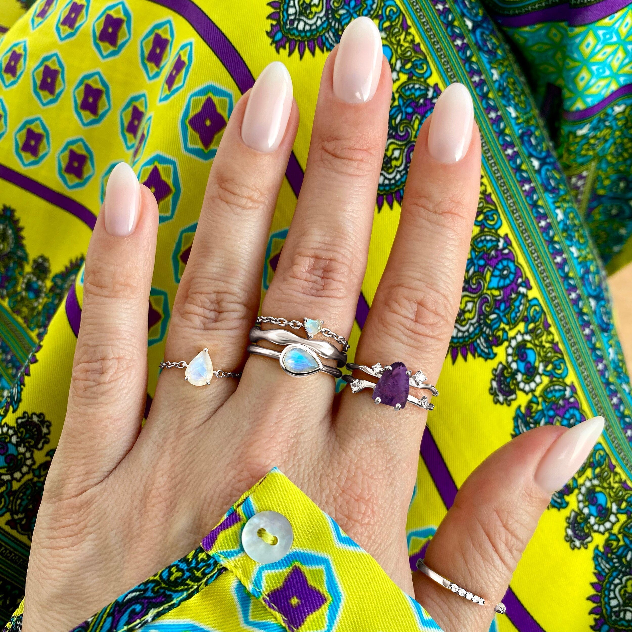 Raw Crystal Ring - Flow Amethyst、mySite、hinf8tx79