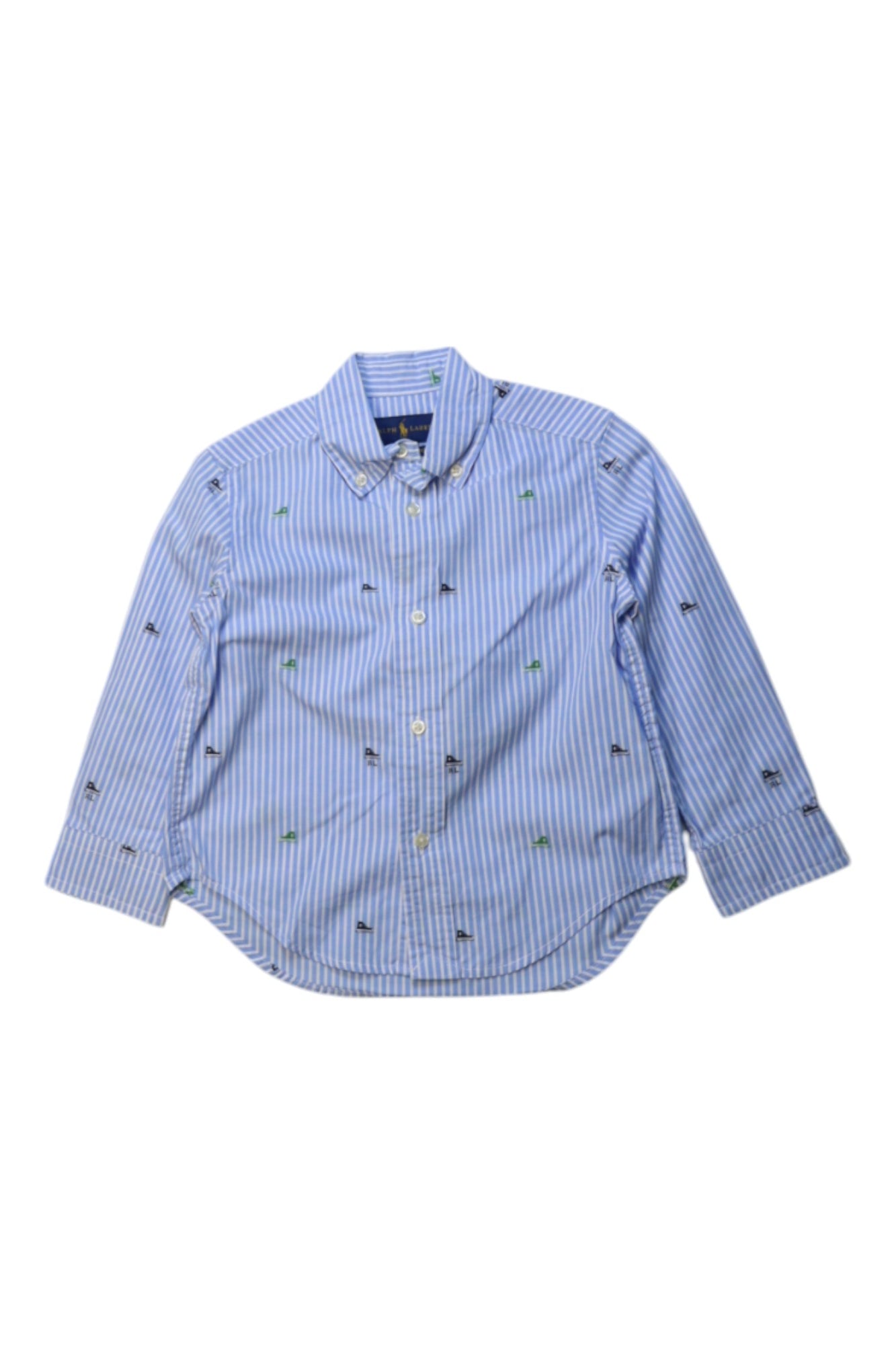 Ralph Lauren Embroidered Long Sleeve Shirt 2T、mySite、g9winljtr