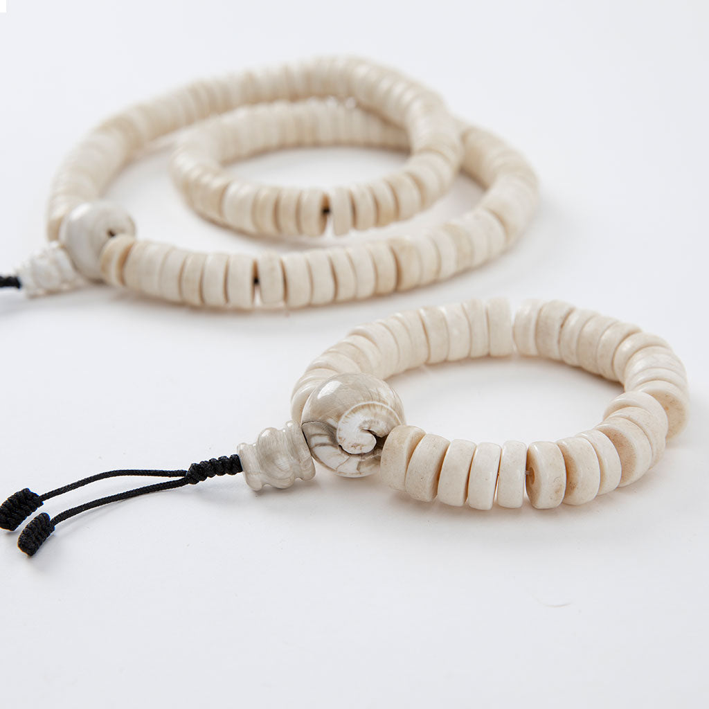 Conch & Yak Bone Mala Set、mySite、topwebapps