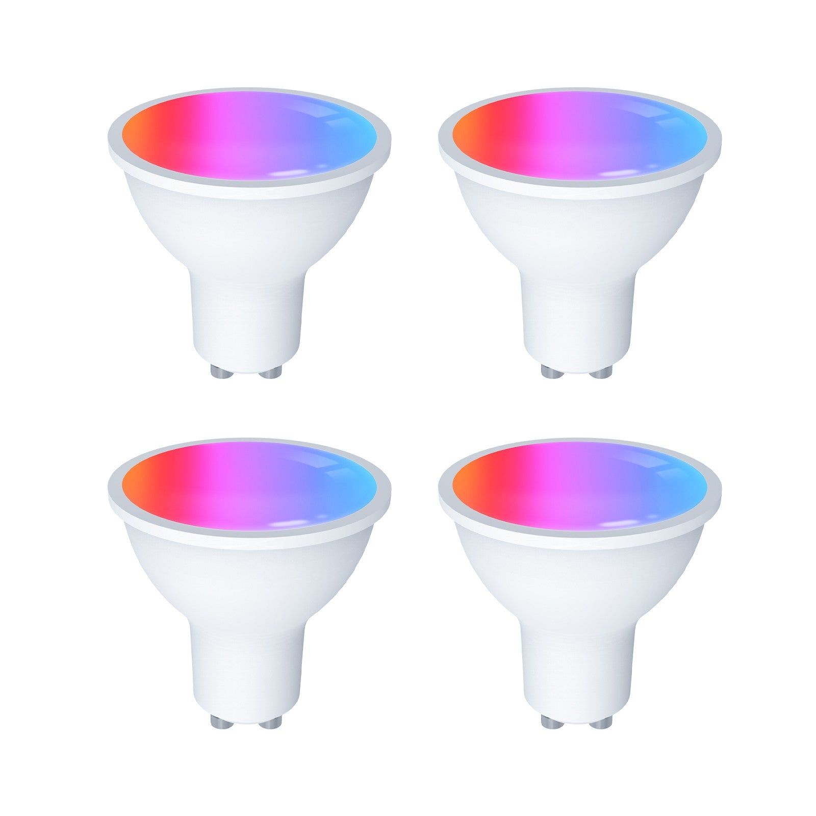Tuya GU10 Matter WiFi Smart LED Bulb with Voice Control, Dimmable 5W Light 2700-6500K RGB Colors、mySite、fannypackpong