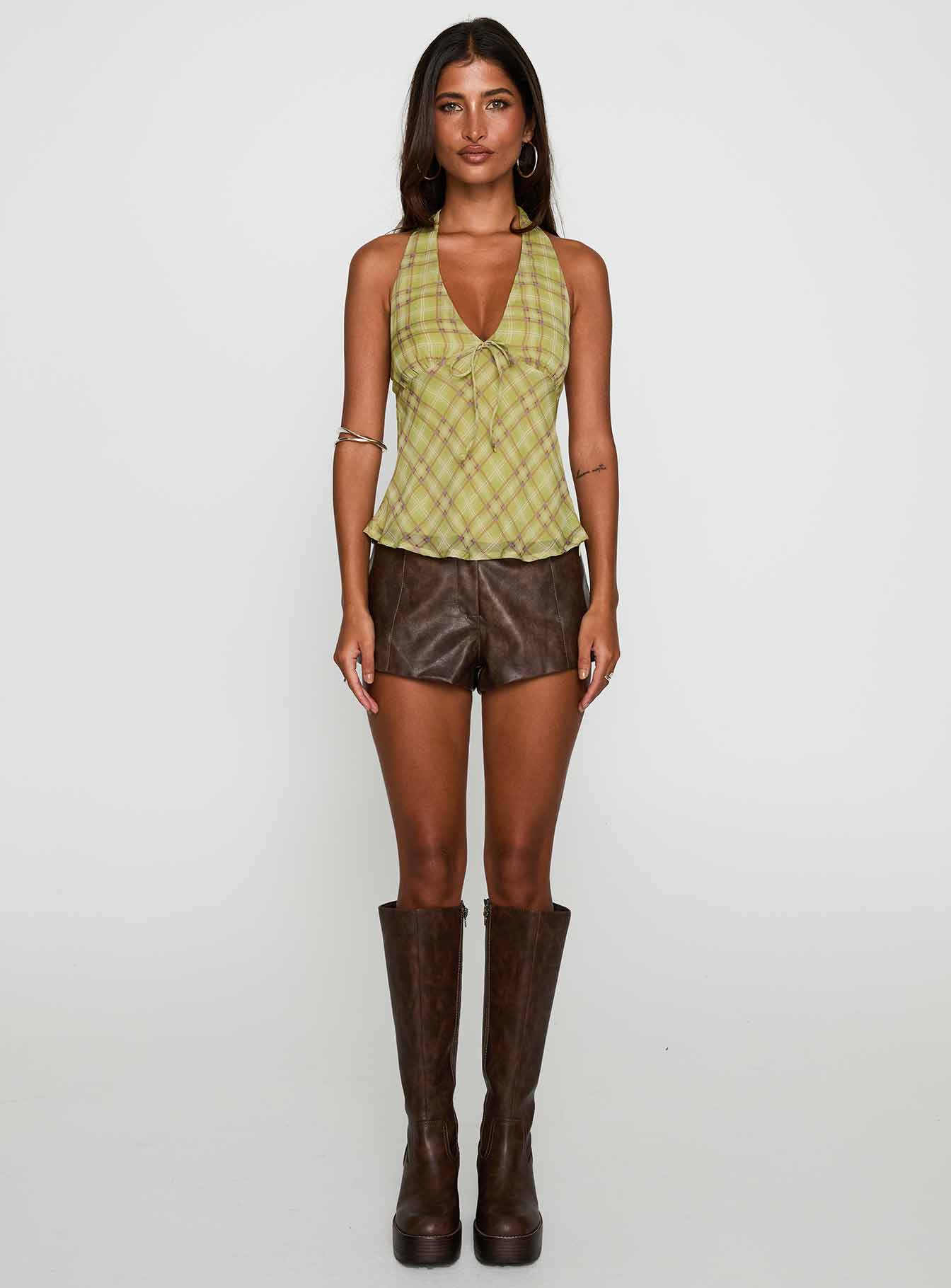 Amalthea Top Green Check、mySite、solidvoid