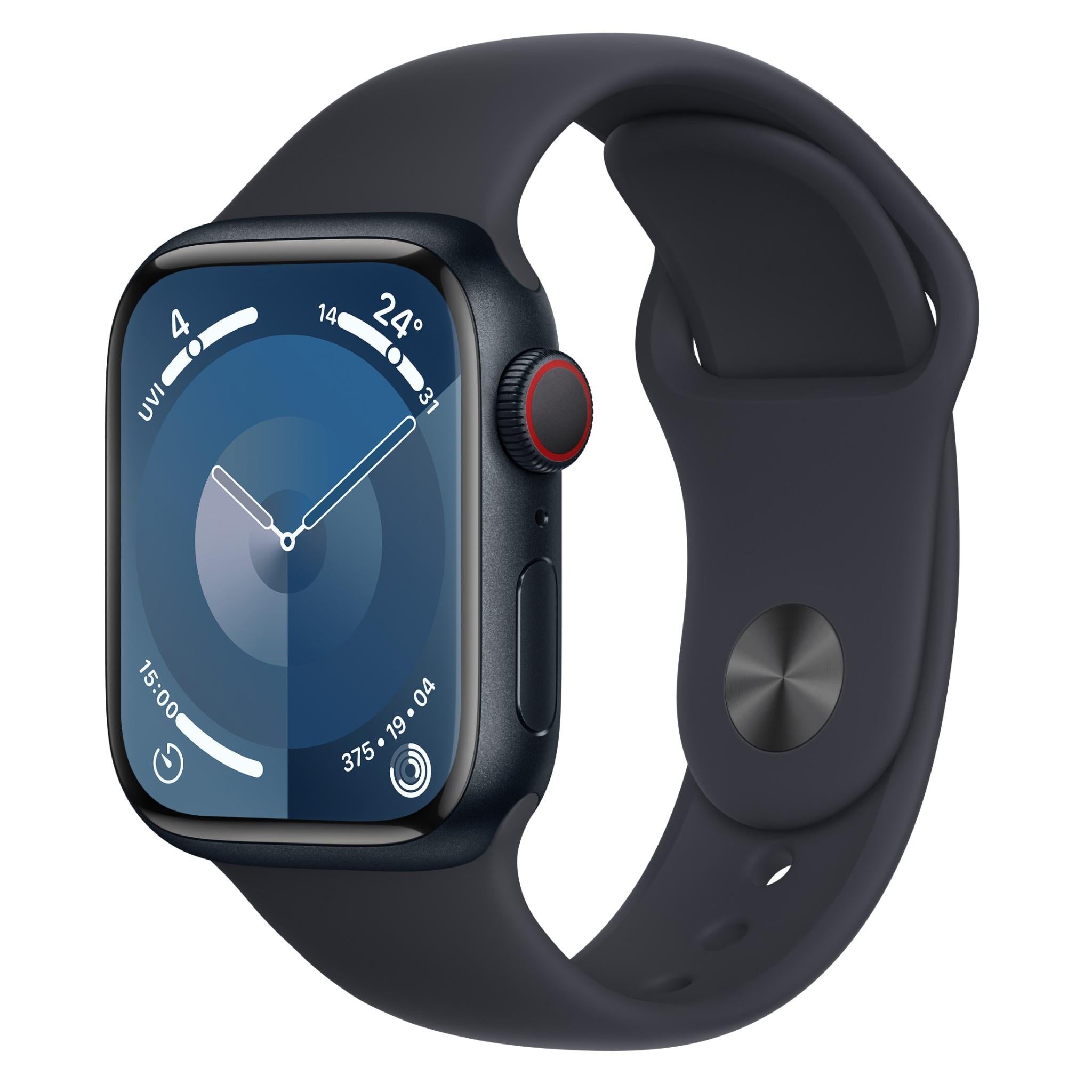 Apple Watch Series 9 41mm Midnight Aluminium Case GPS + Cellular ~Renewed、mySite、camillekostekn