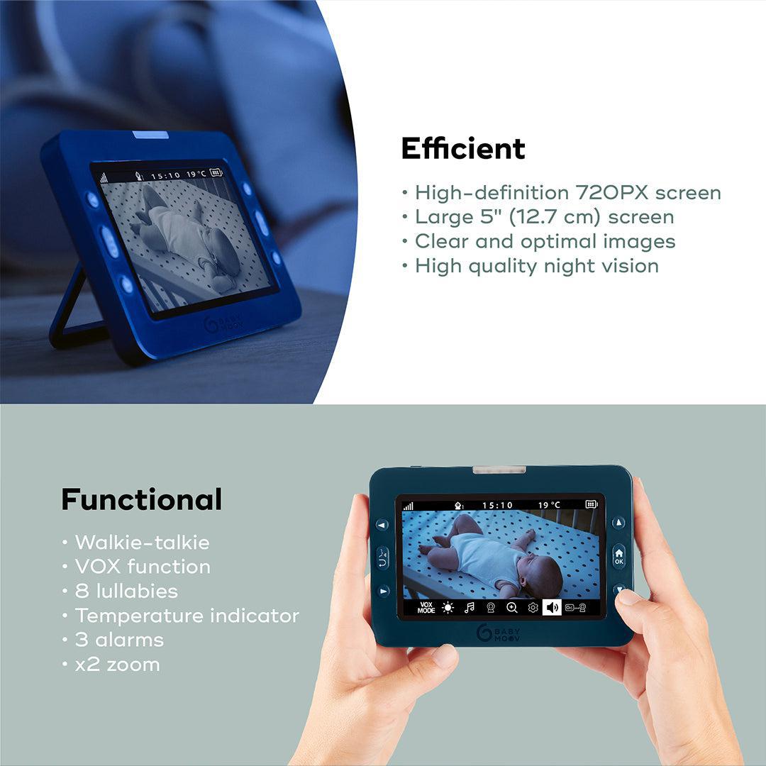  Babymoov YOO MASTER PLUS HD Motorised video babymonitor, screen 5 - Blue、mySite、merchandisen