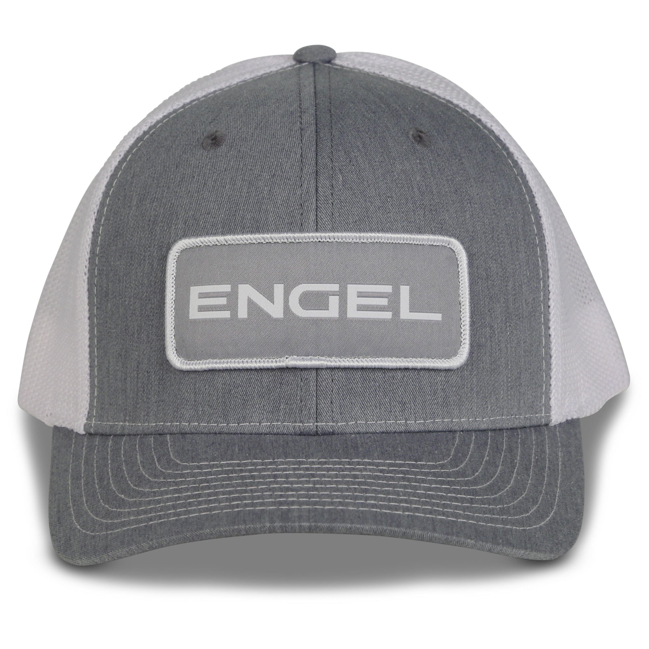 Engel Heather Grey & White 112 Trucker Cap by Richardson®、mySite、noshort