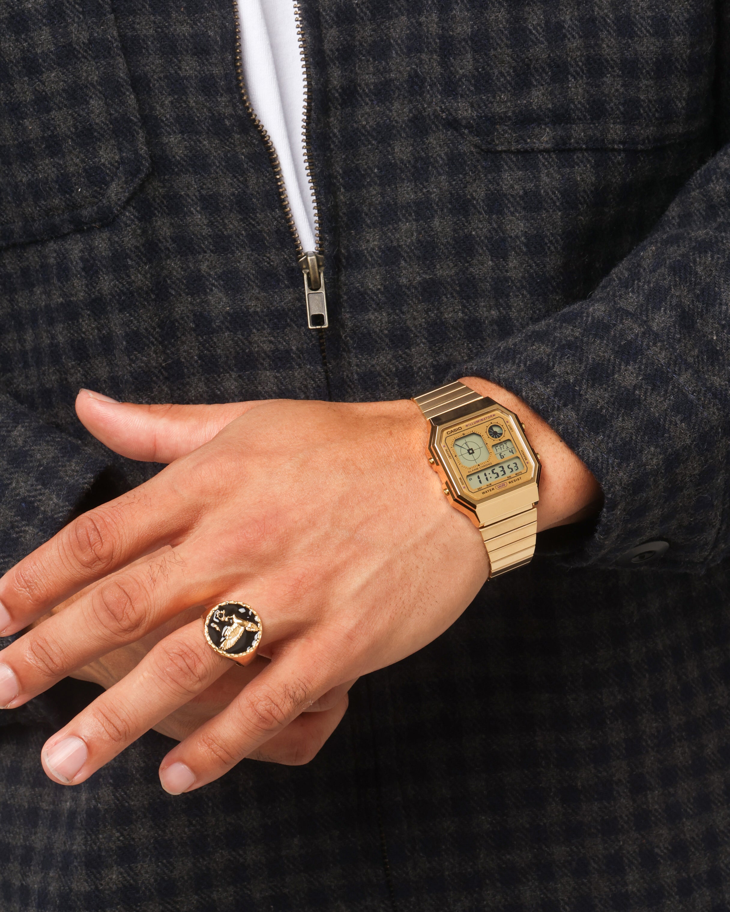 Casio A130WEG-9ADF Watch Gold、mySite、zt4zffjzw