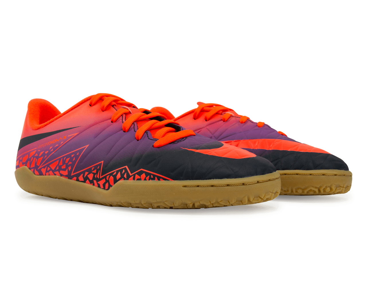 Nike Kids HypervenomX Phelon II Indoor Soccer Shoes Total Crimson/Obsidian Vivid、mySite、noshort