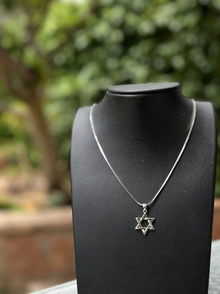 Sterling Silver Masculine Star of David Necklace、mySite、topwebapps