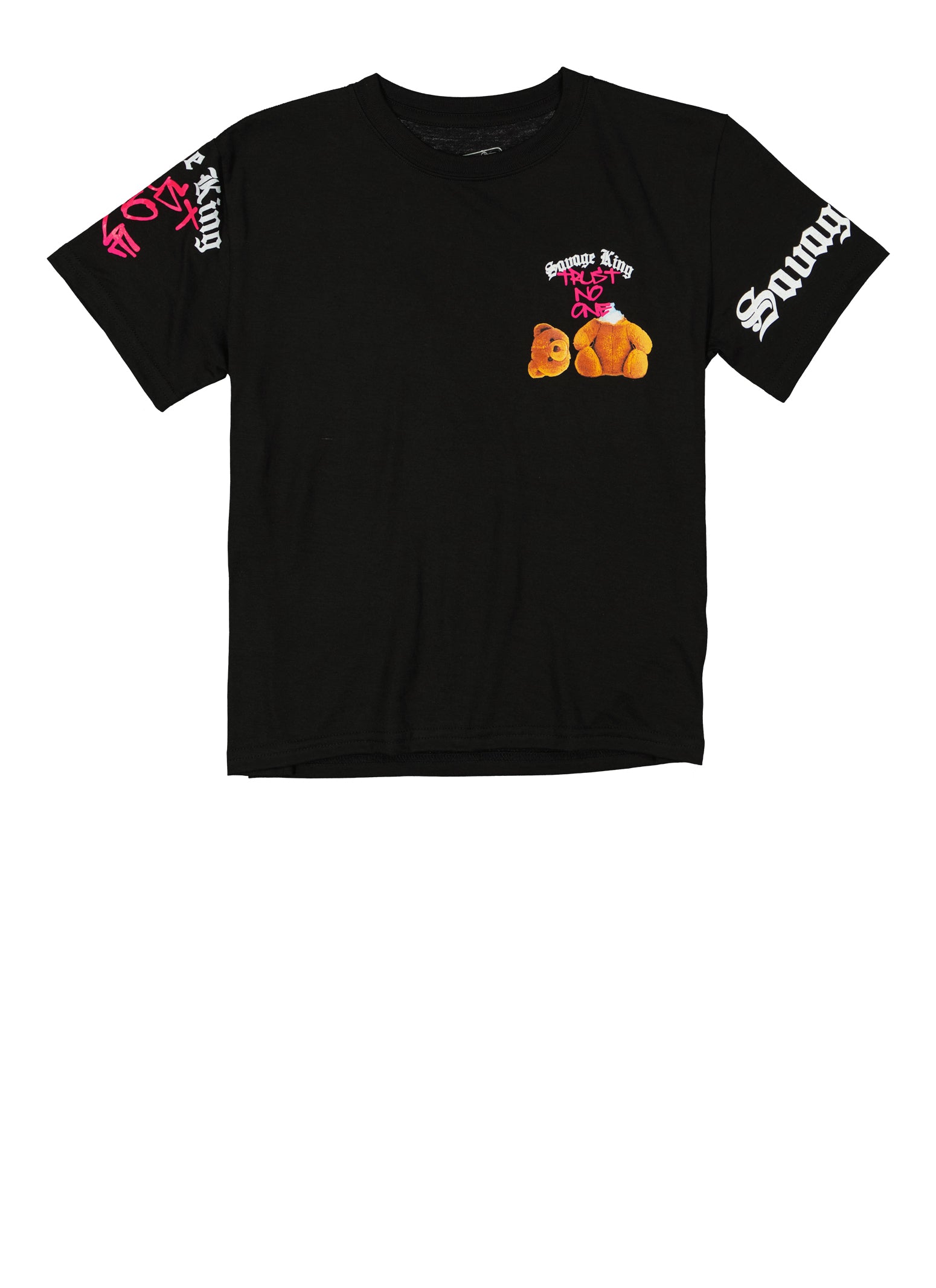 Boys Savage King Bear Graphic Tee、mySite、camillekostekn