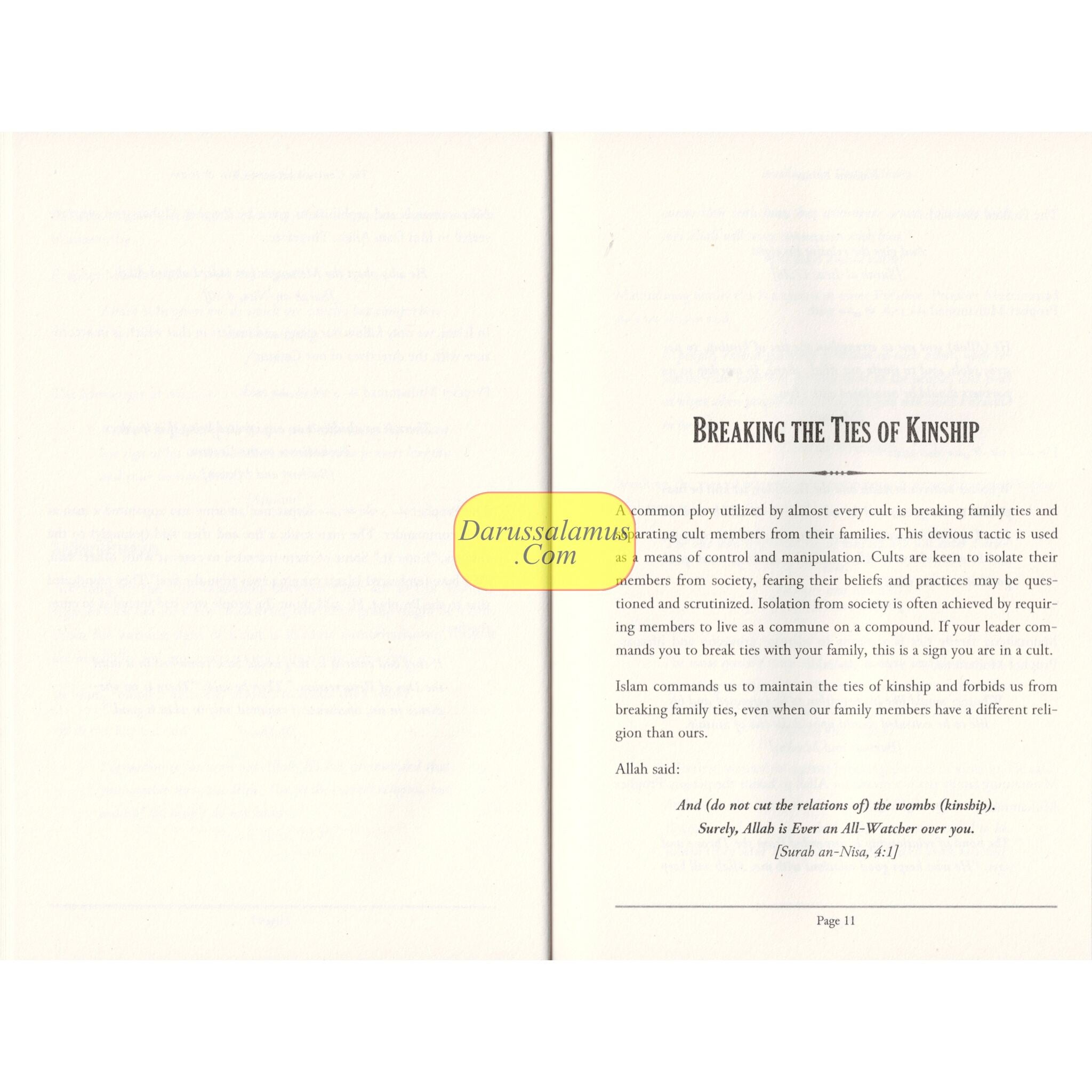 Islam's Cure to the Madness of Modern-Day Cults、mySite、topwebapps