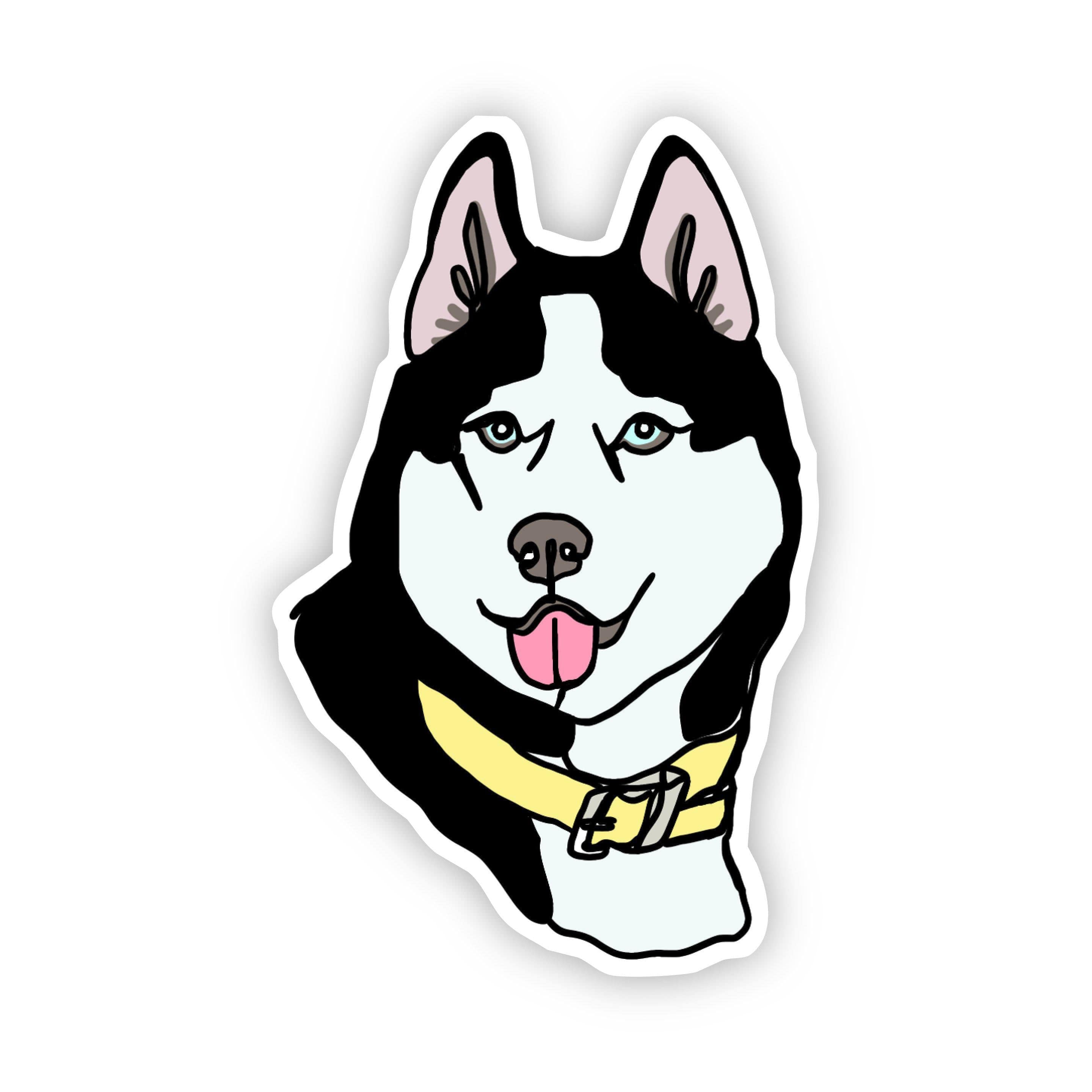  Husky Dog Sticker、mySite、elrpsem3k