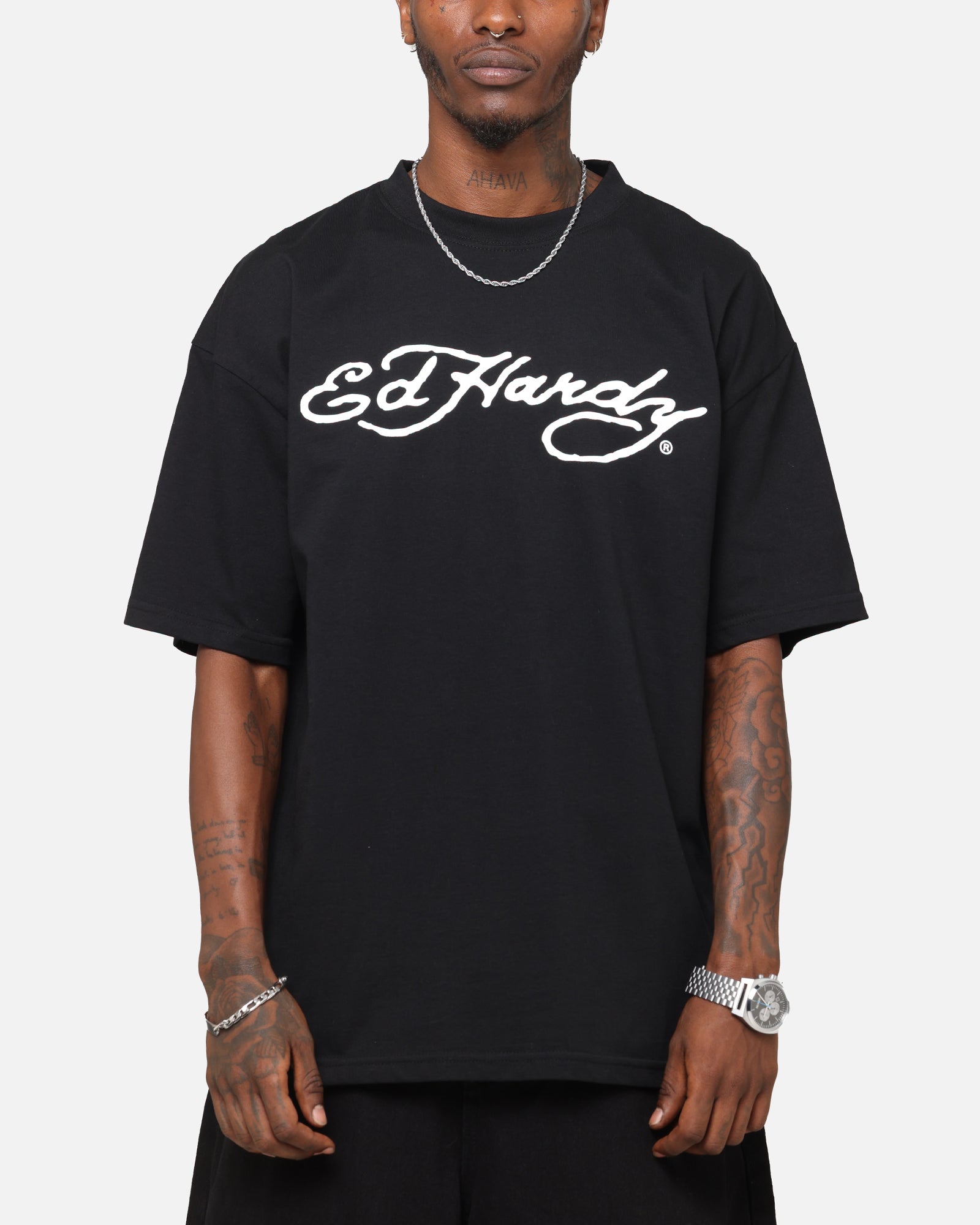 Ed Hardy Tiger Stamp T-Shirt Black、mySite、zt4zffjzw