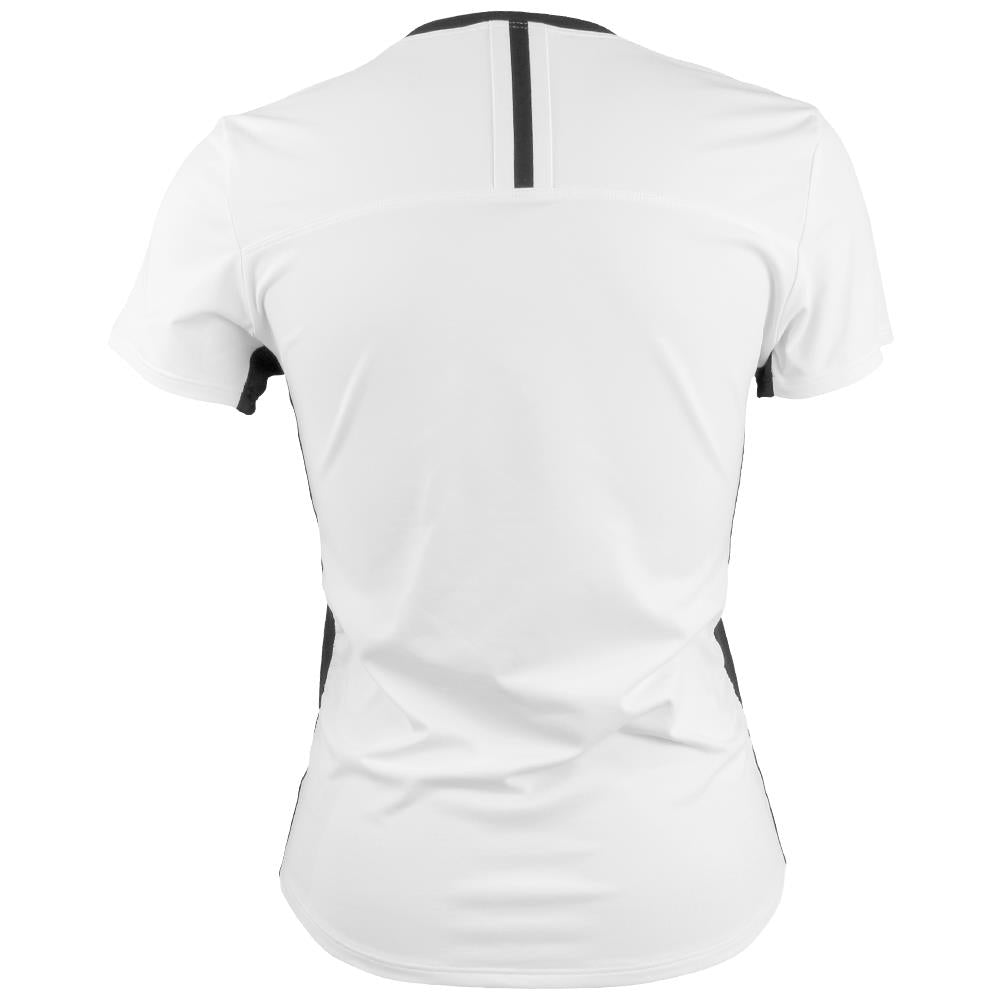 Sofibella Women's Monochrome Short Sleeve Top - White/Black