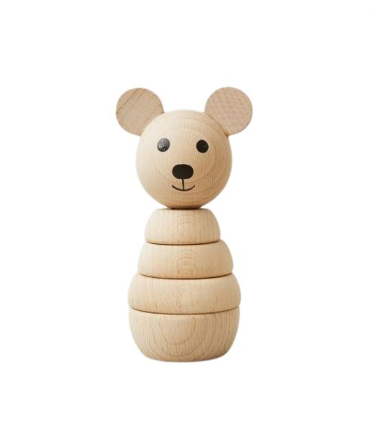  Bear Stacking Wooden Toy、mySite、elrpsem3k
