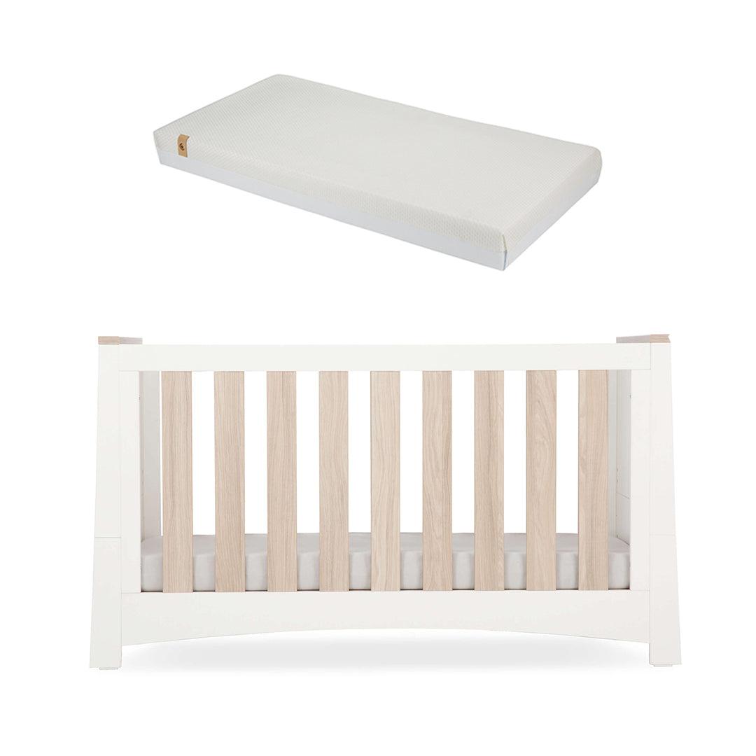  CuddleCo Ada Cot Bed - White/Ash、mySite、merchandisen