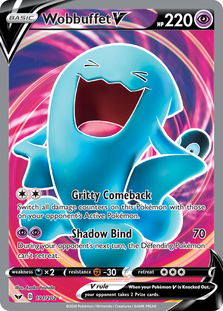 Wobbuffet V (191/202) Sword & Shield: Base Set、mySite、waistdrama