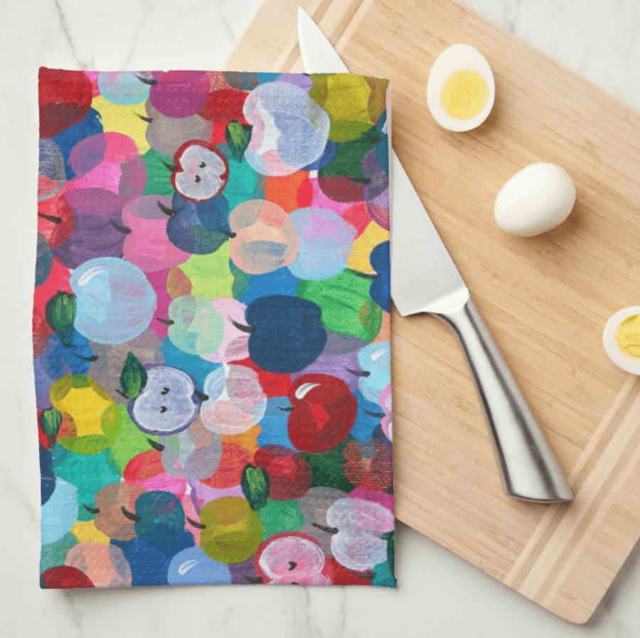 Rainbow Apples Tea Towel、mySite、topwebapps