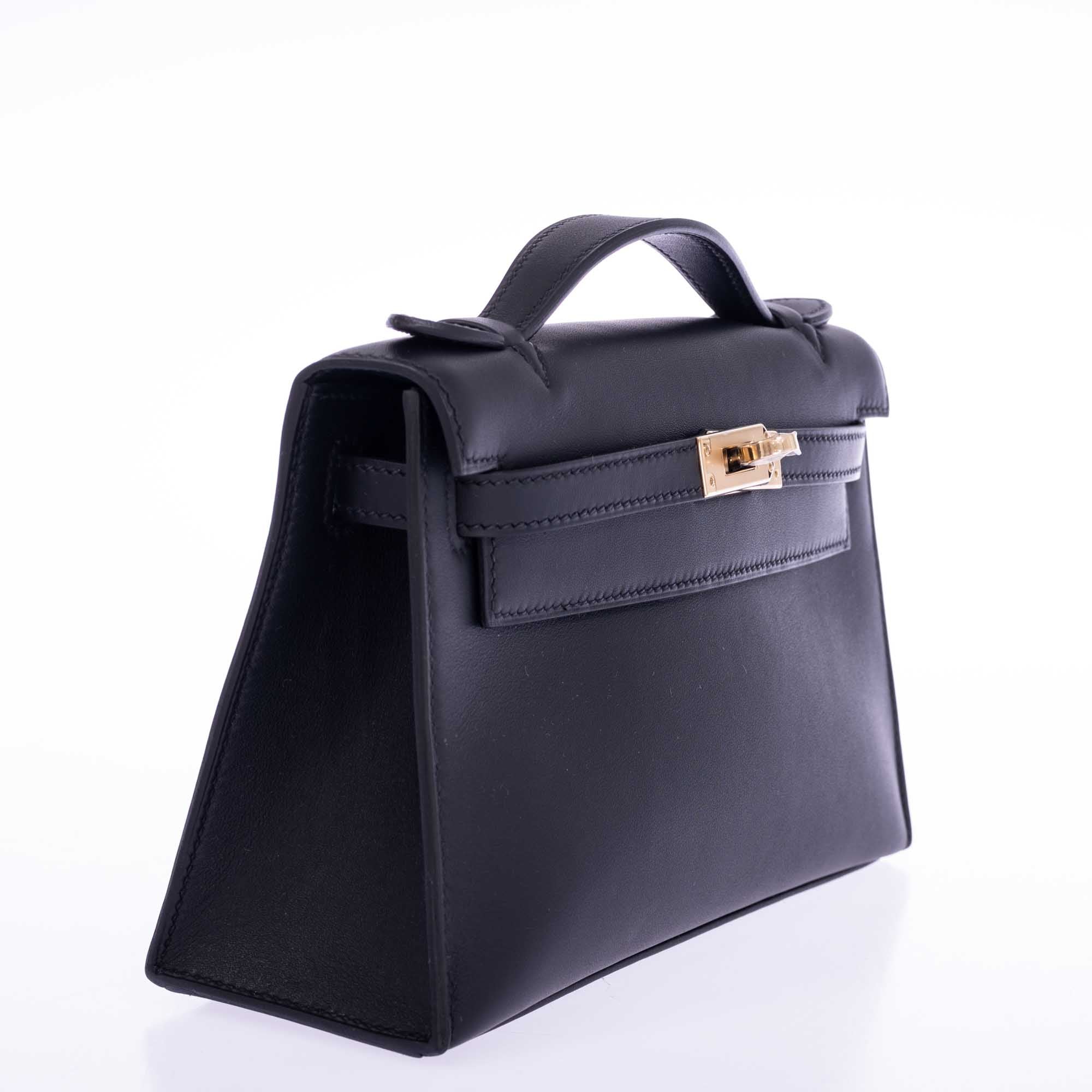 Hermès Kelly Mini Pochette Black Swift Permabrass Hardware、mySite、garminoutage.com