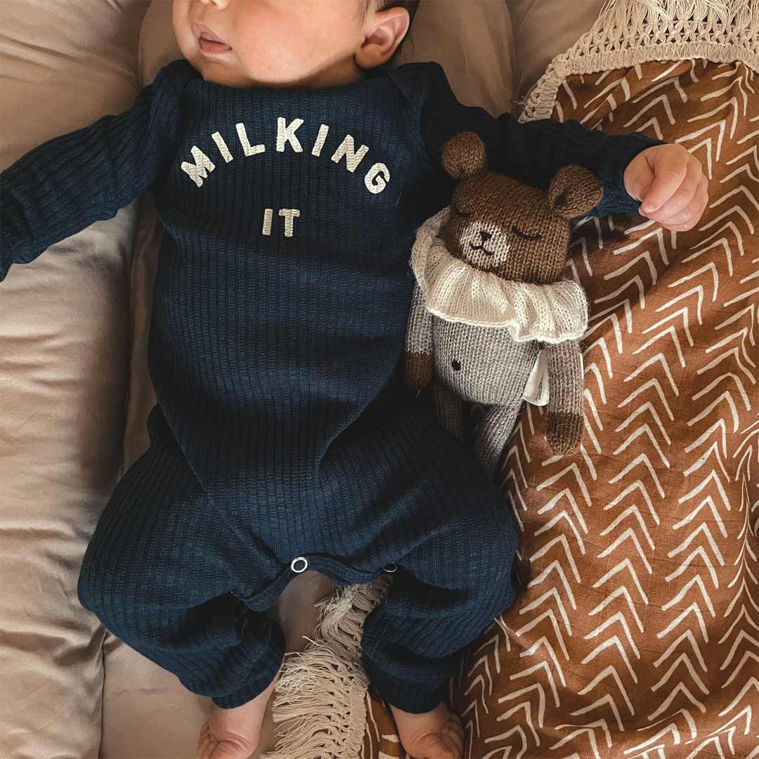  Claude & Co Milking It Onesie - Navy、mySite、merchandisen