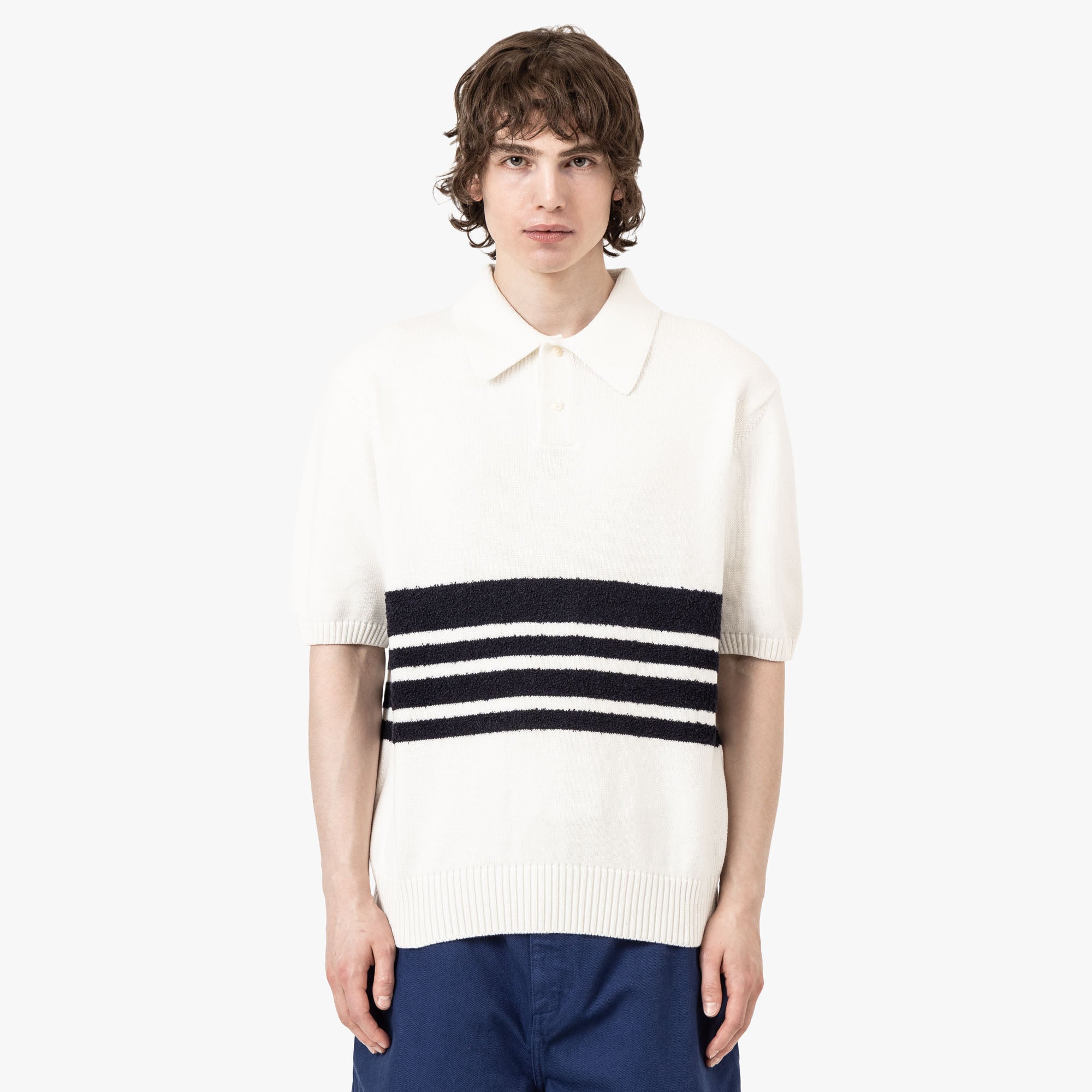  Palmes Panel Knit Polo Off-White、mySite、merchandisen