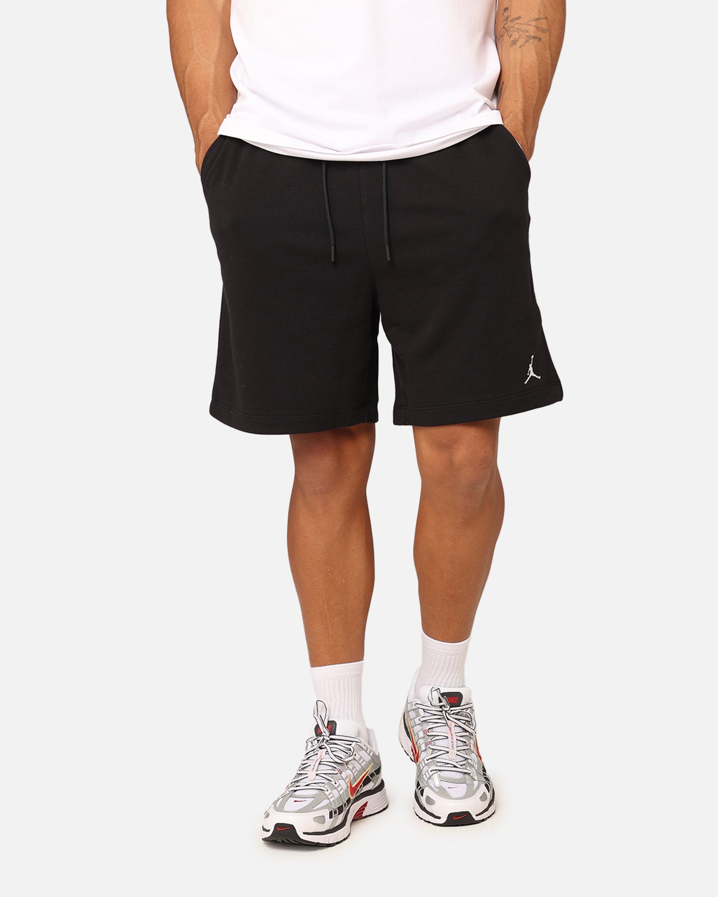 Jordan Essentials Fleece Shorts Black/Black/White、mySite、zt4zffjzw