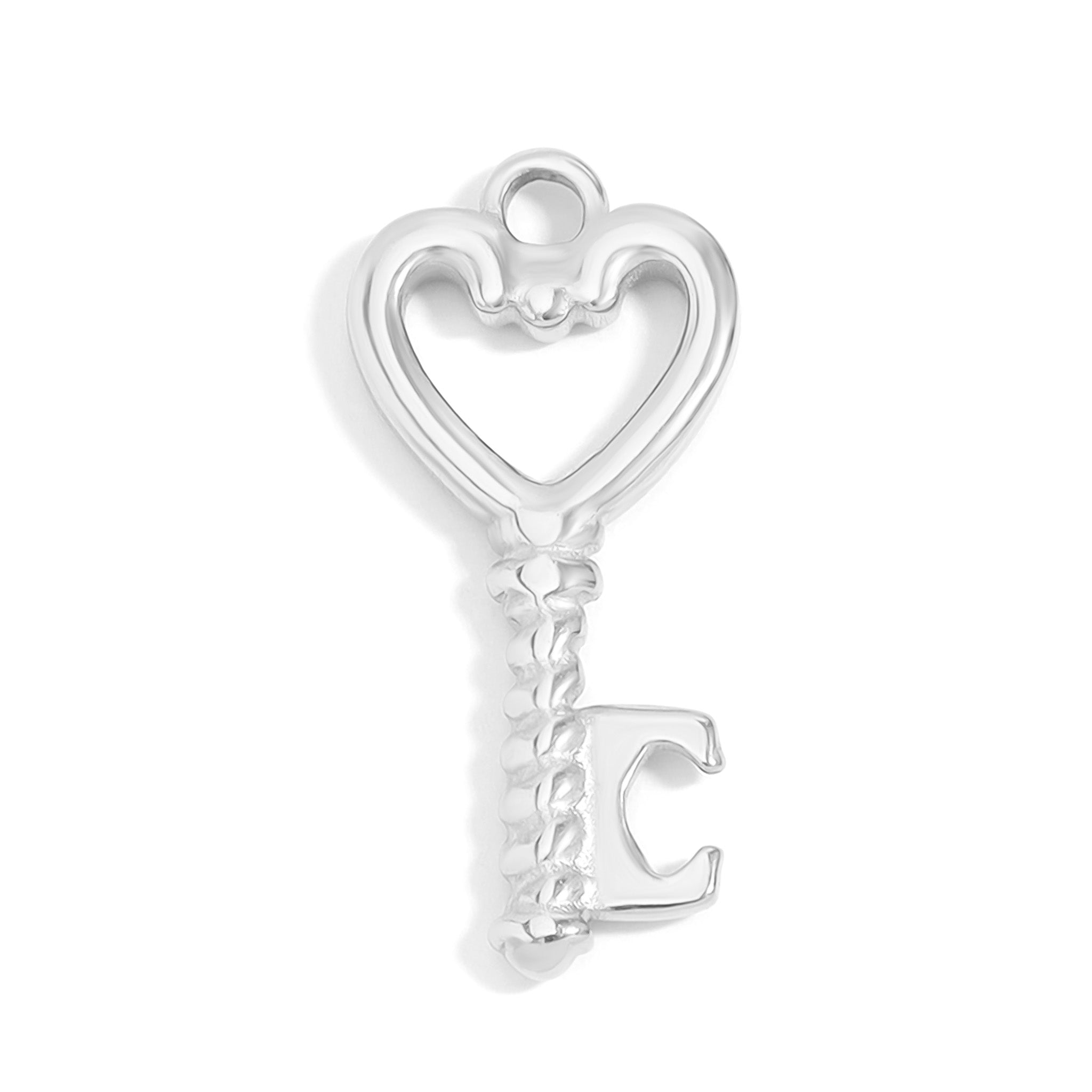 18K Gold PVD Stainless Steel Heart Key Charm / PDL0110、mySite、dreamappss