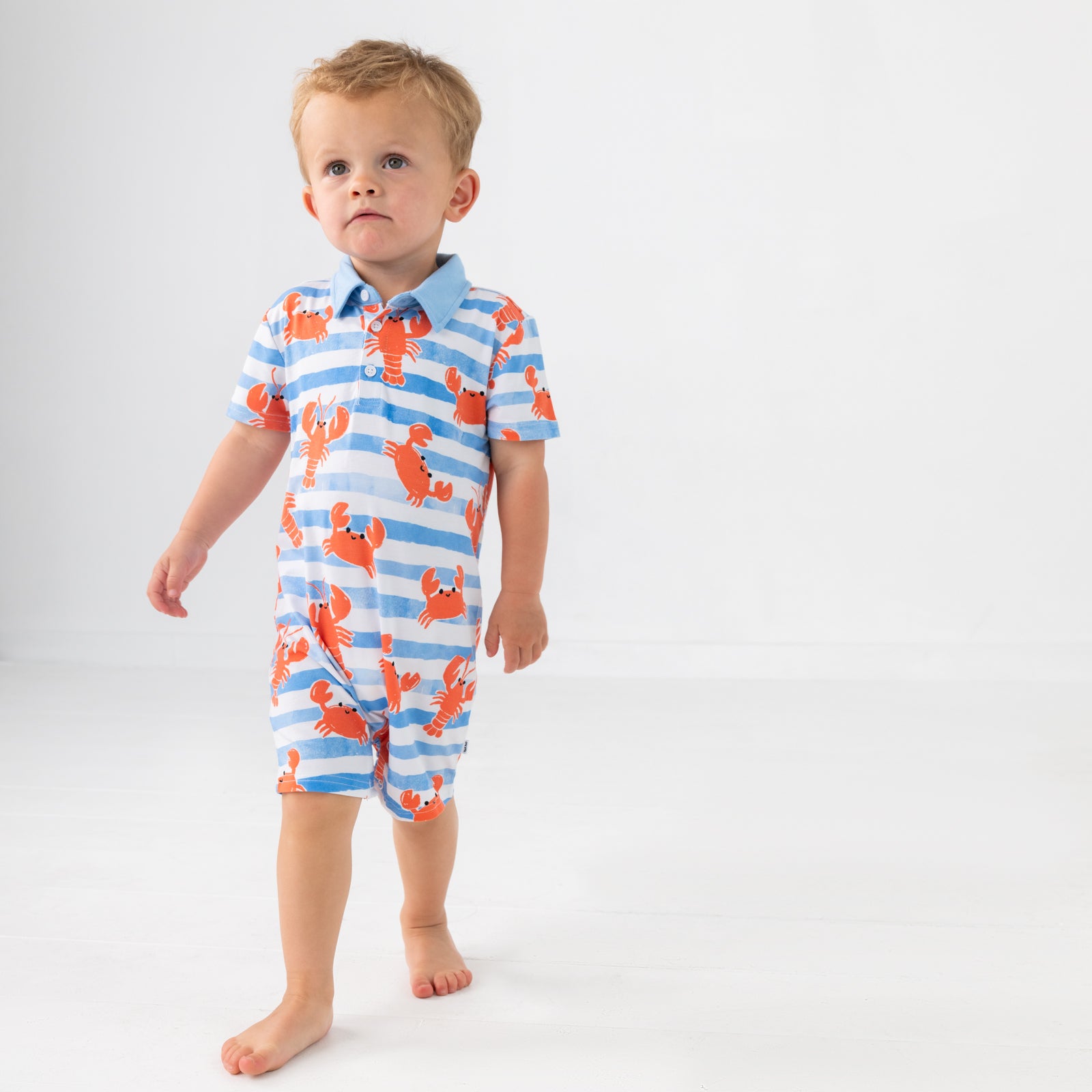 Crustacean Crew Polo Shorty Romper、mySite、g9winljtr