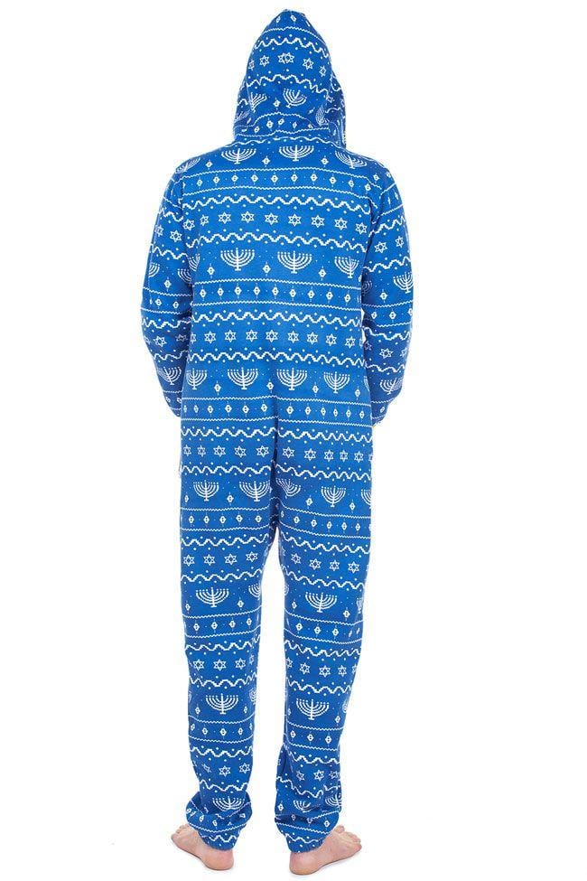 Unisex Blue Hanukkah Jumpsuit - by Tipsy Elves - (Sizes XS - 3XL)、mySite、topwebapps