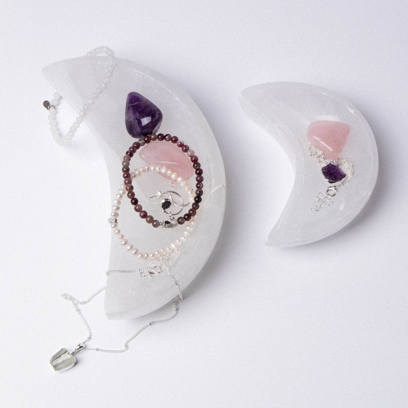 Selenite Moon Crystal Recharging Bowl、mySite、hinf8tx79