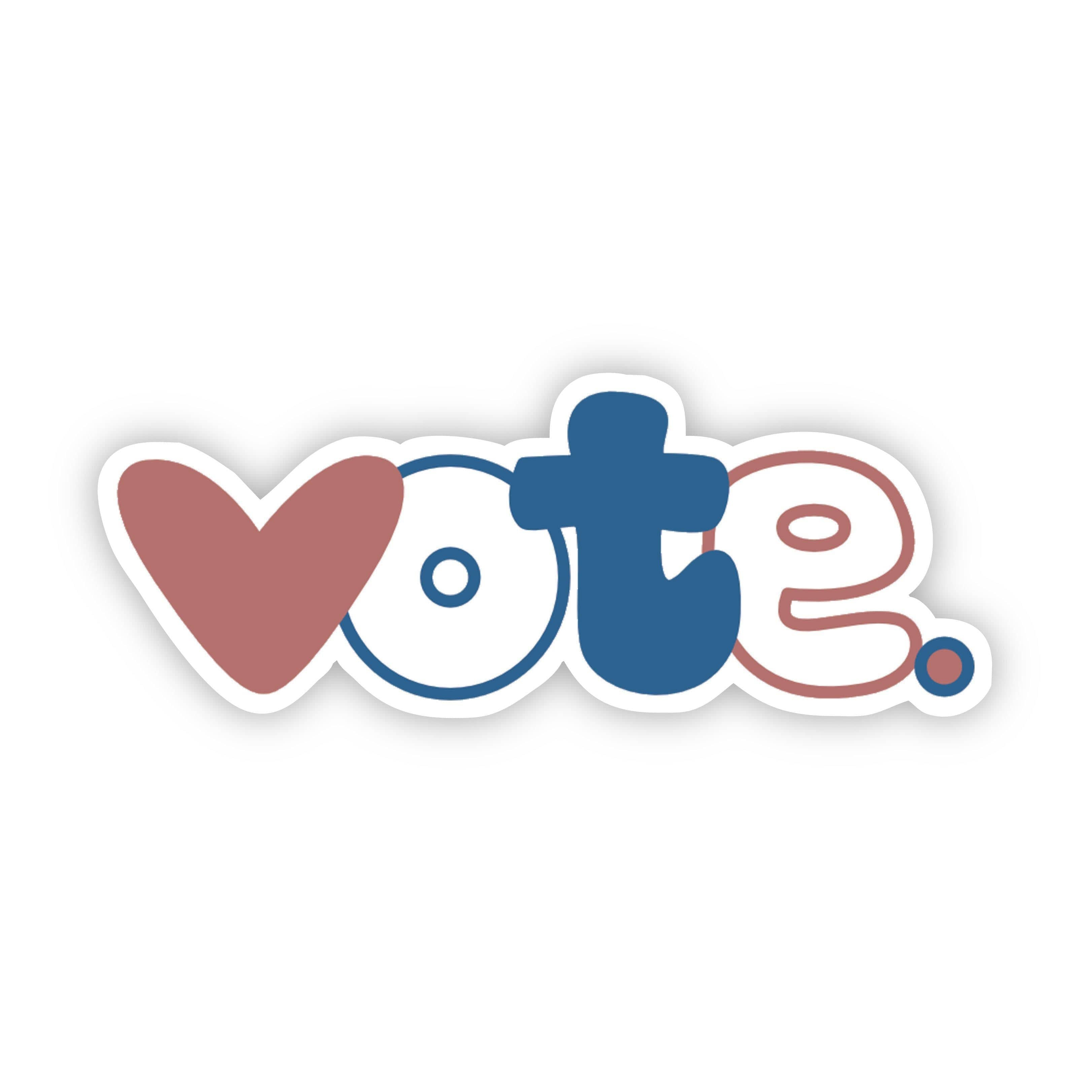  Vote Red White and Blue Sticker、mySite、elrpsem3k