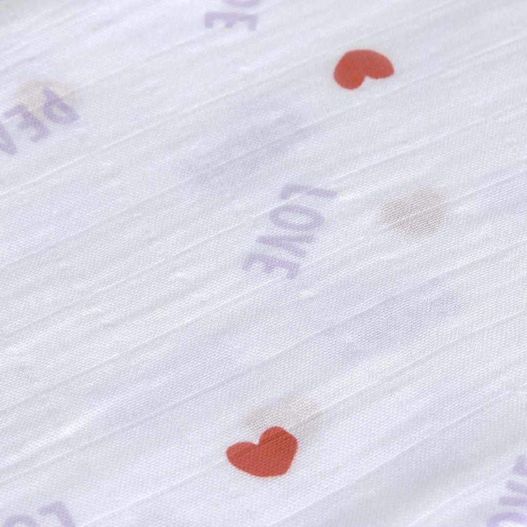  Lassig Heavenly Soft Swaddles - Happy Rascals - Lavender - Heart、mySite、merchandisen