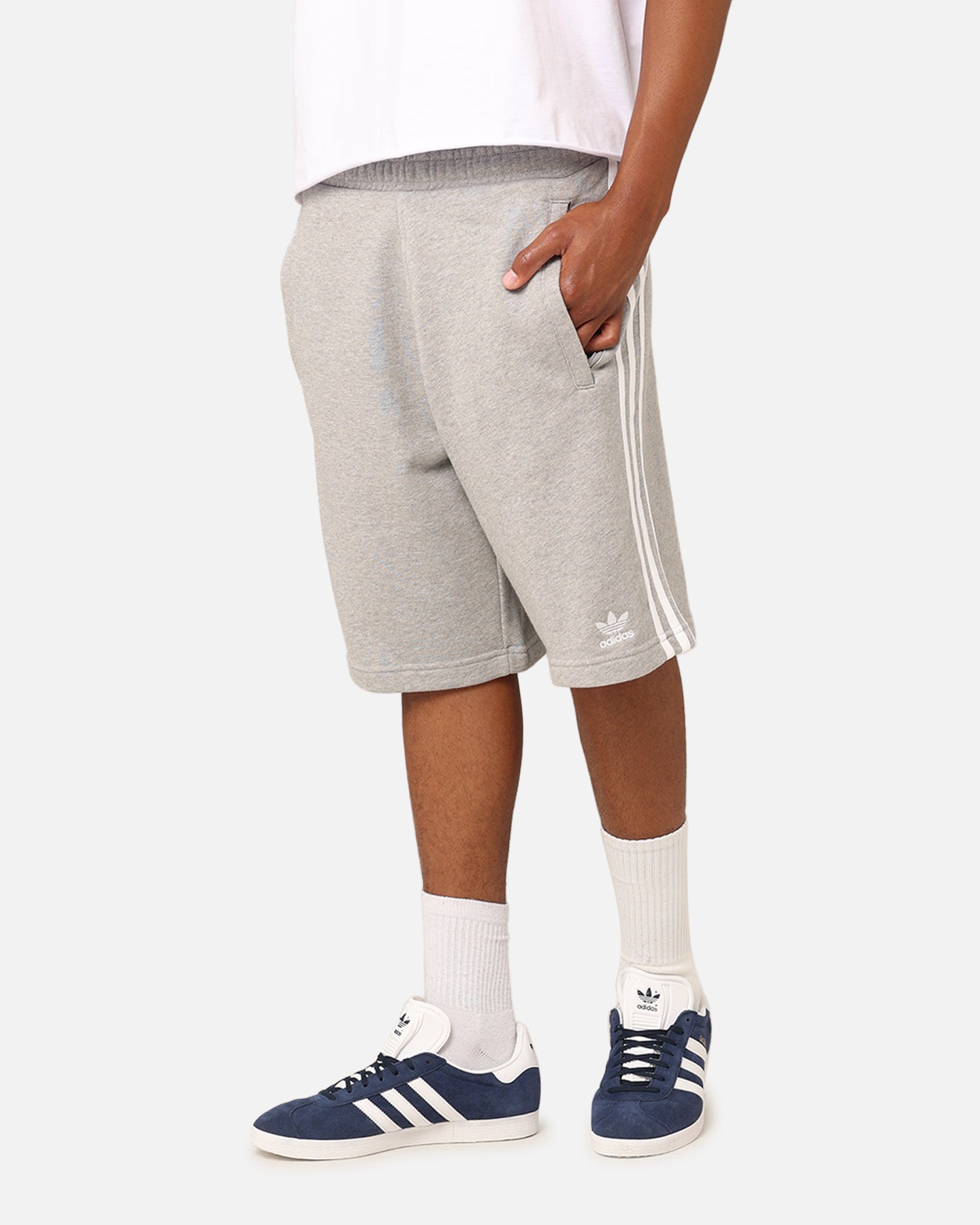 Adidas Adicolour Classics 3-Stripe Sweat Shorts Mint Grey、mySite、zt4zffjzw