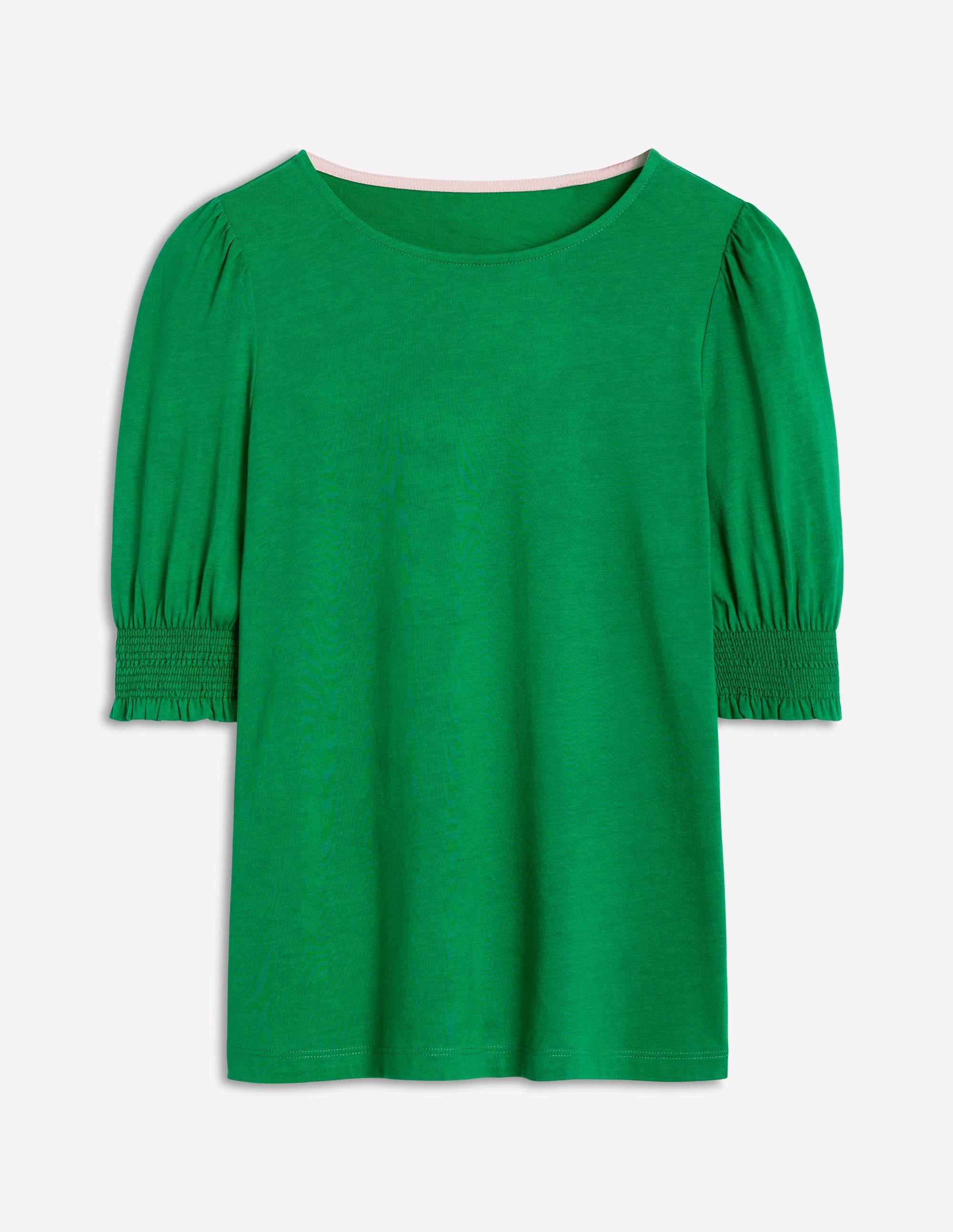  Short Sleeve Smocked Cuff Top-Rich Emerald、mySite、ashleygrahame