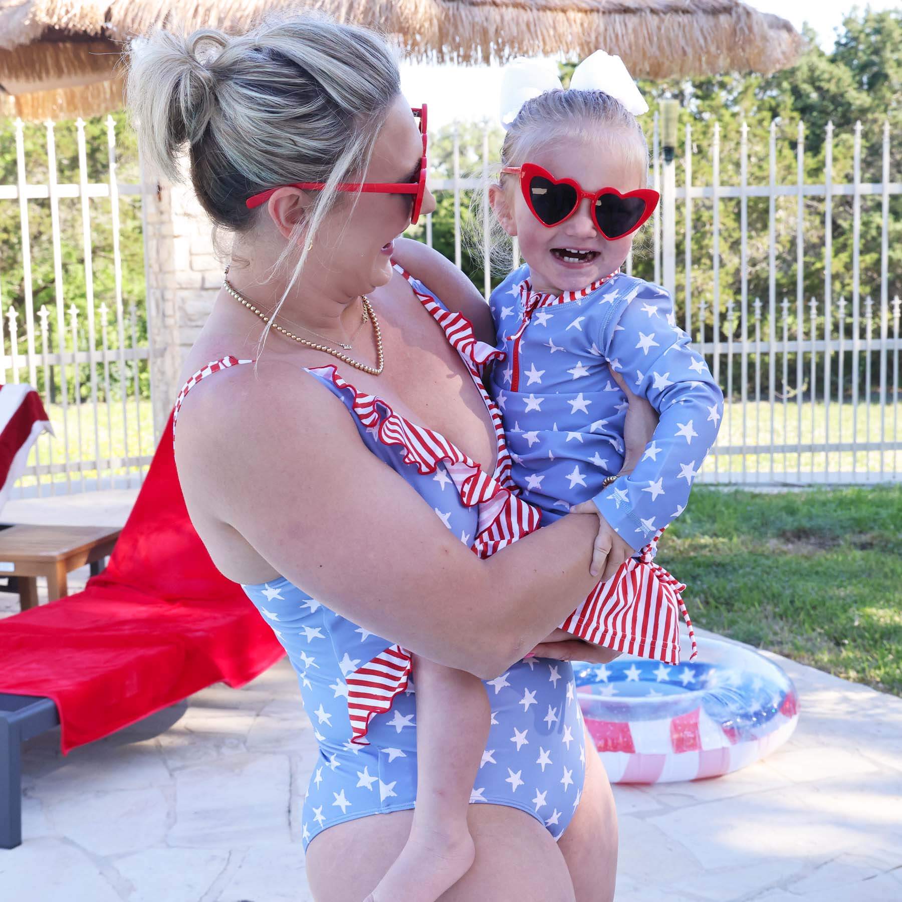  Women's Ruffled One-Piece Swimsuit | All American、mySite、layawaytickets