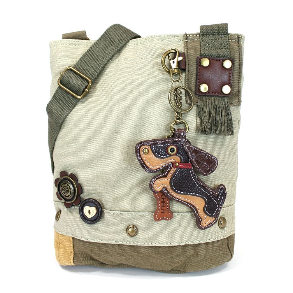WIENER DOG - PATCH CROSSBODY BAG by Chala*、mySite、g9winljtr