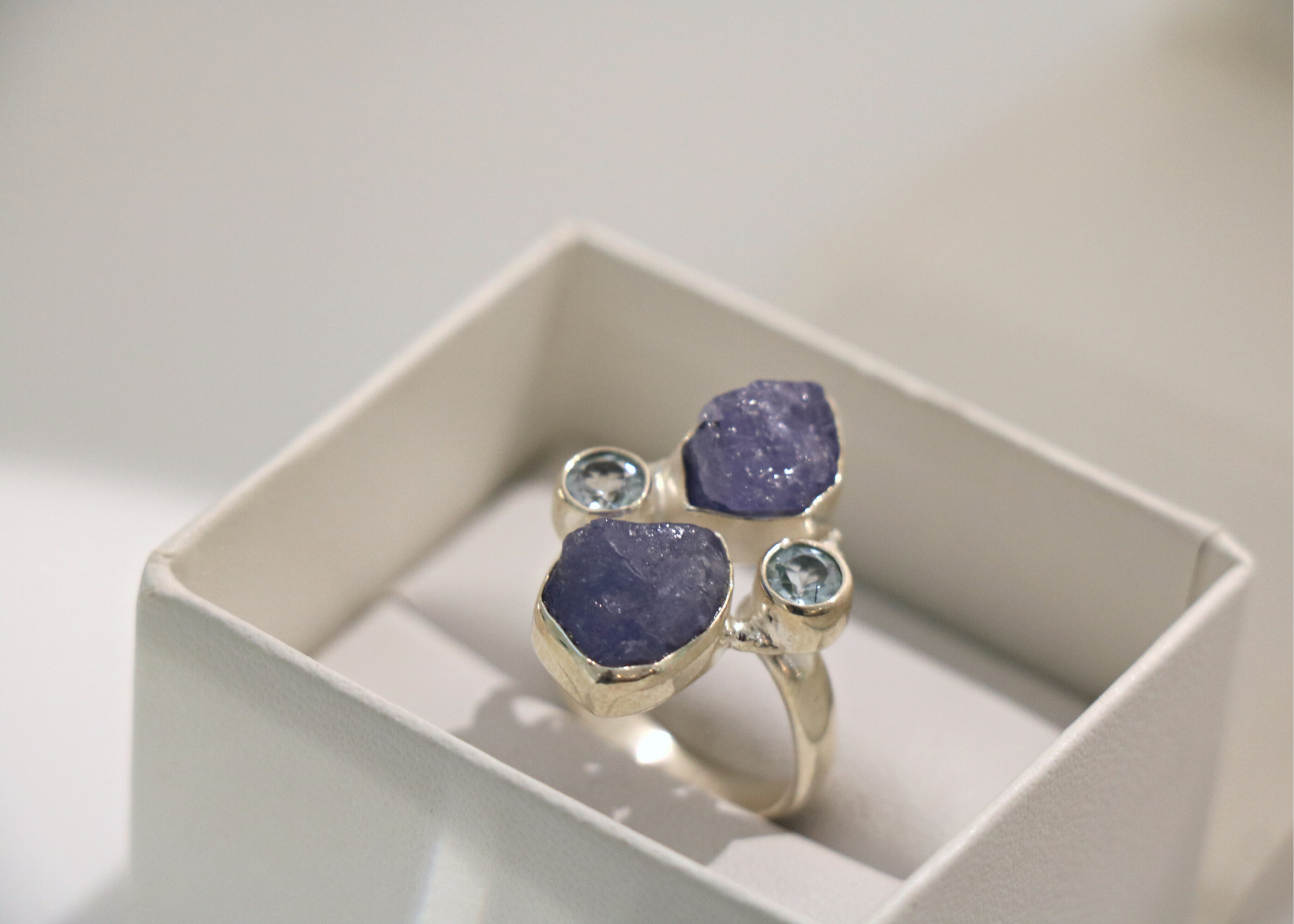 Tanzanite and Aquamarine Ring (Sterling Silver)、mySite、topwebapps